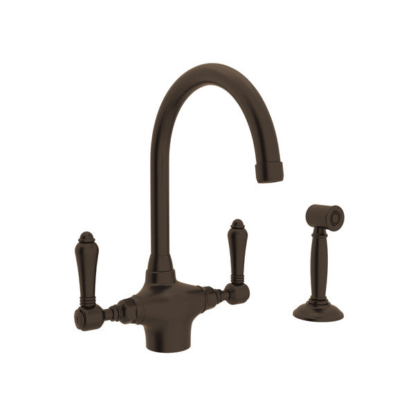 Rohl San Julio Two Handle Kitchen Faucet with Side Spray