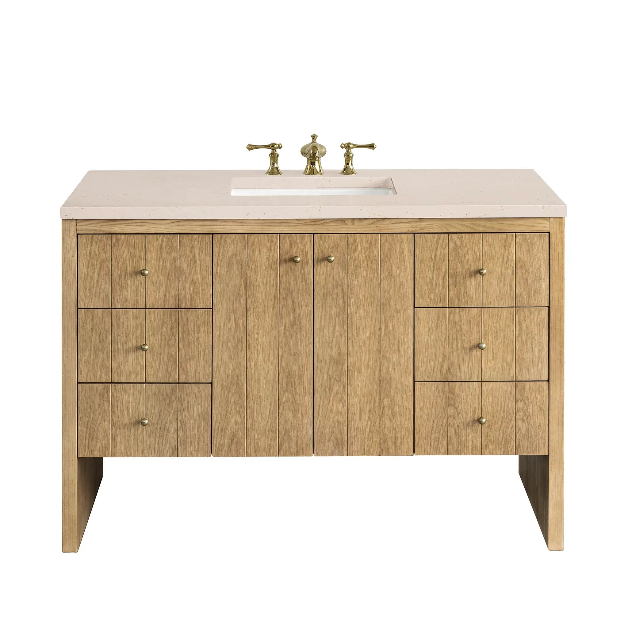 James Martin Hudson 48" Single Vanity Set - Light Natural Oak by James Martin Vanities