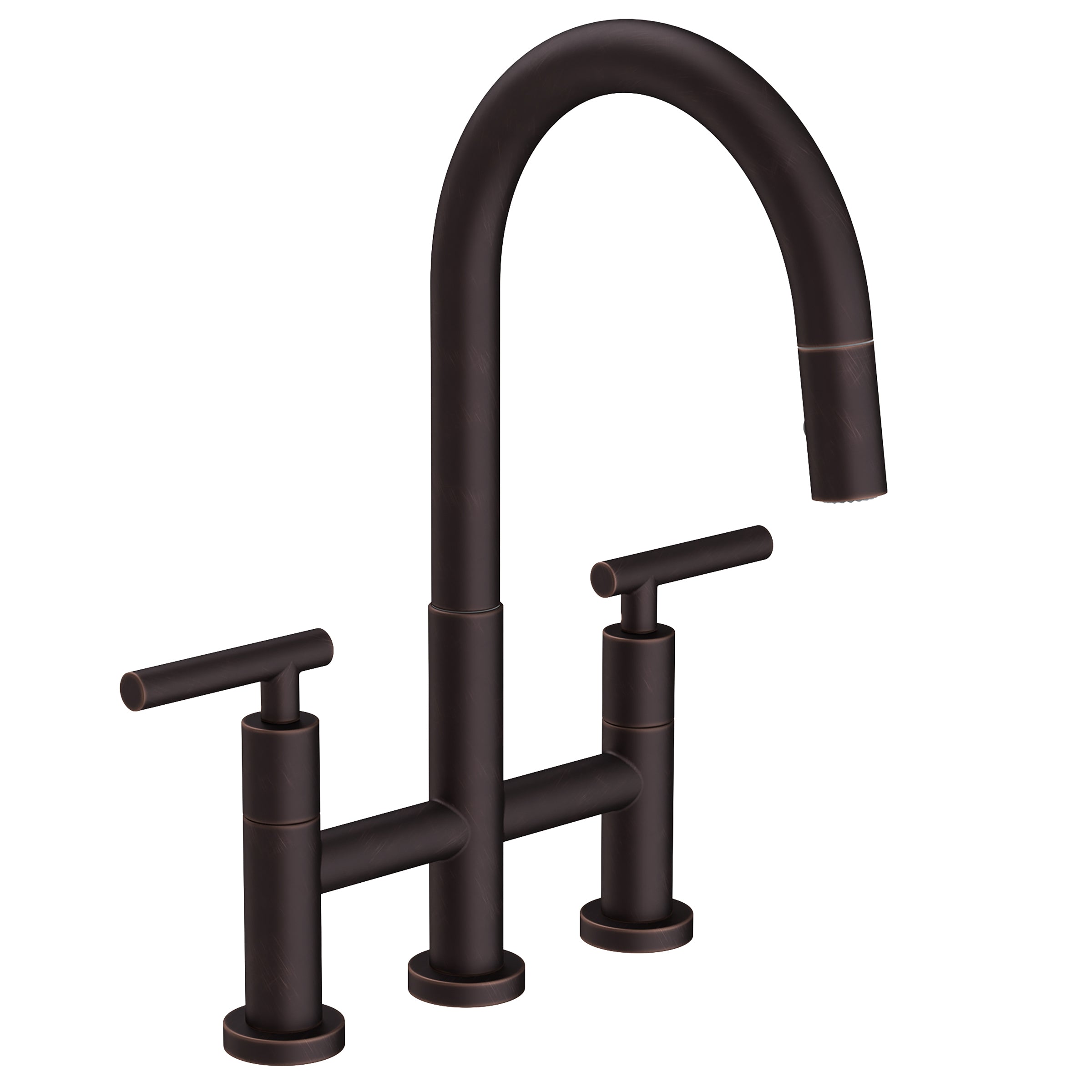 Newport Brass East Linear Kitchen Bridge Pull-Down Faucet