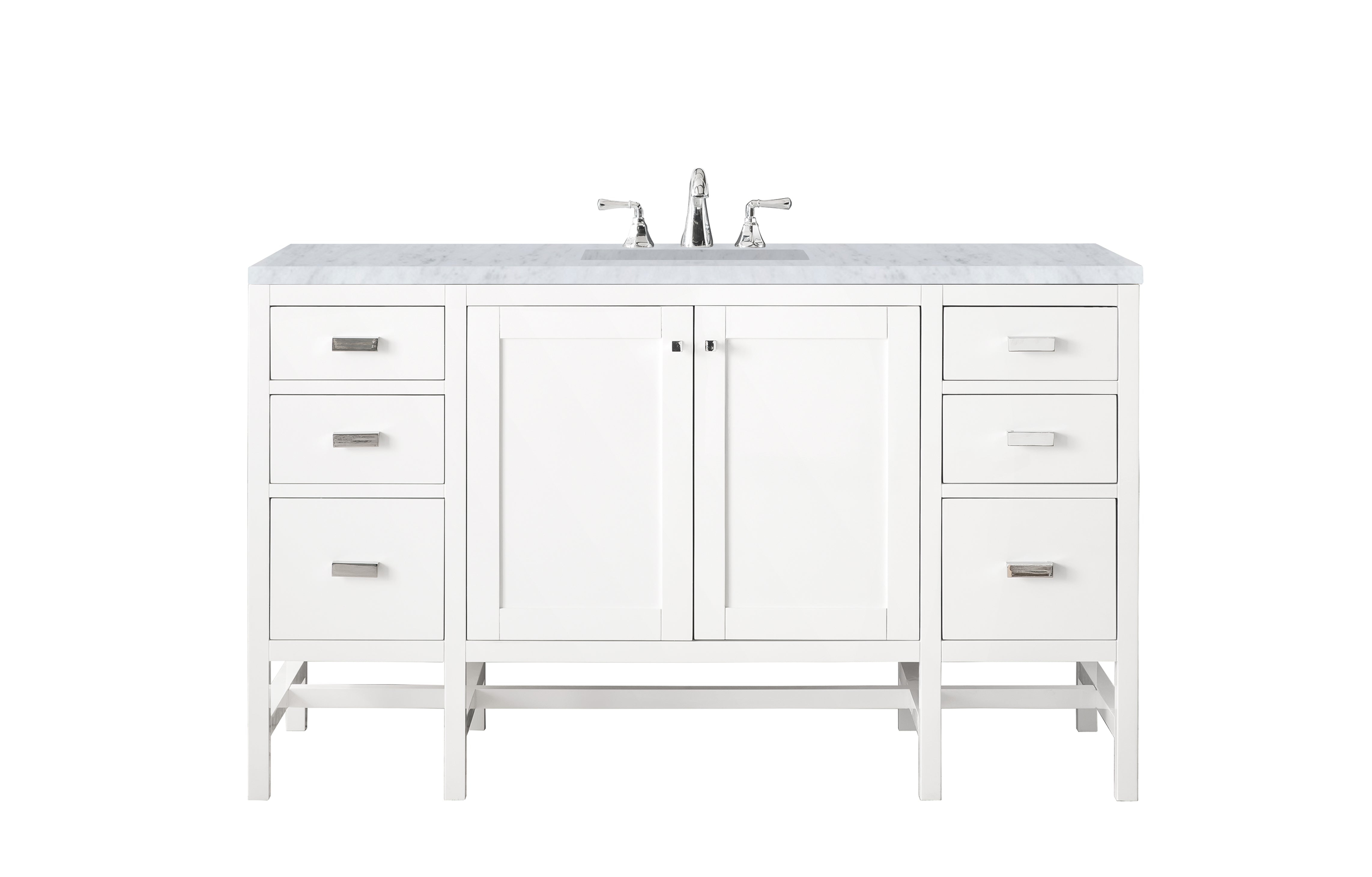 James Martin Vanities Addison 60" Single Vanity - Glossy White
