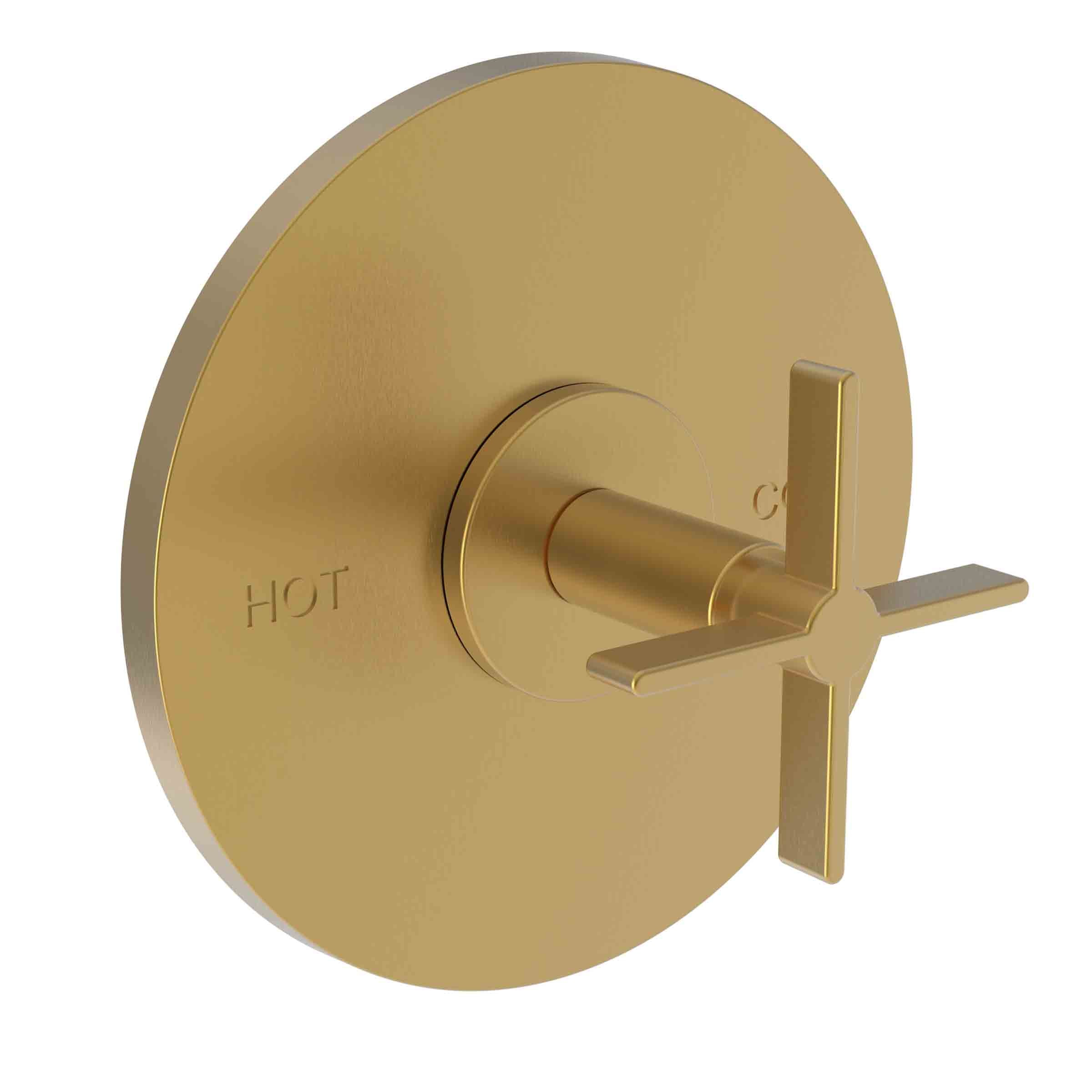 Newport Brass Tolmin Balanced Pressure Shower Trim Plate with Handle. Less showerhead, arm and flange.