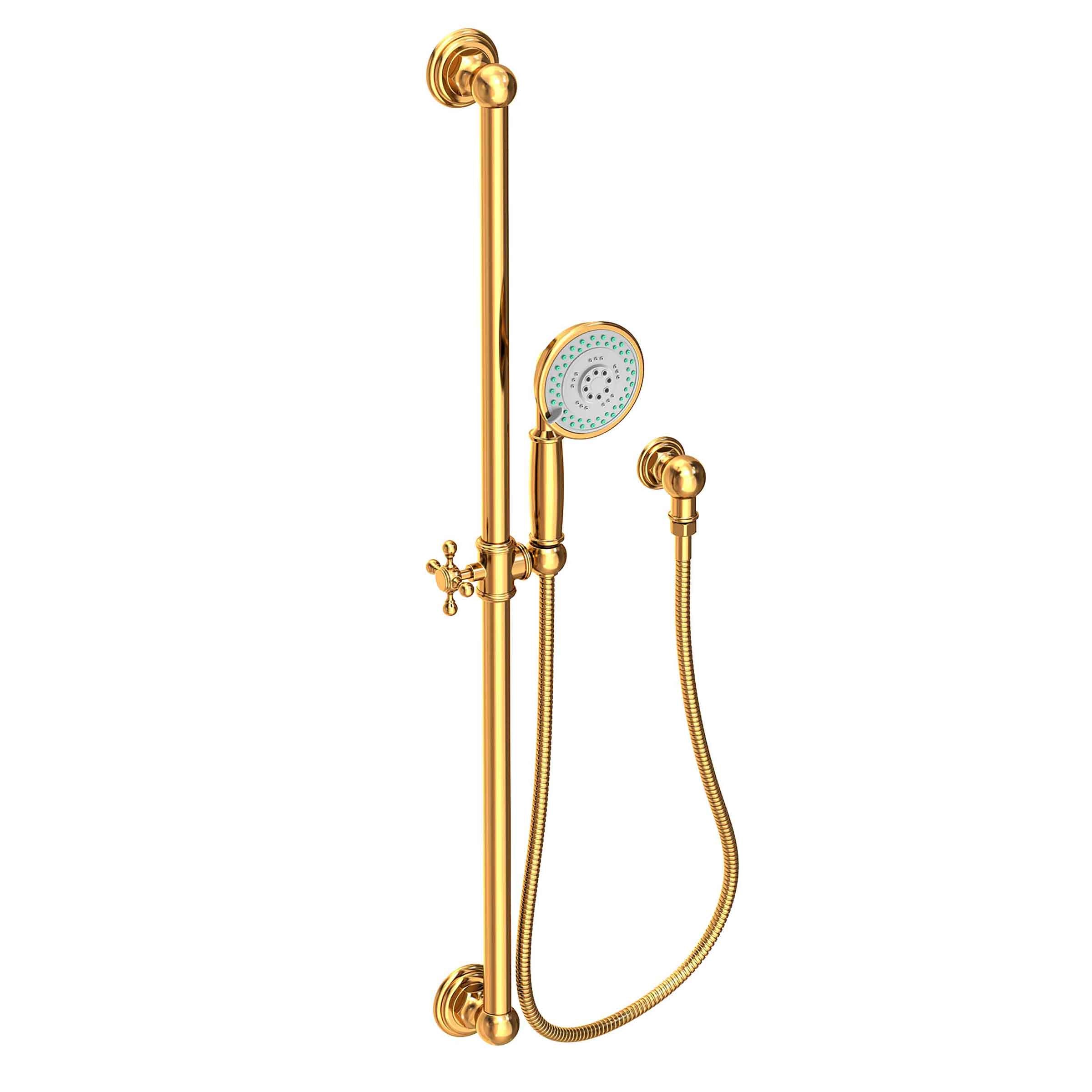 Newport Brass Tub & Shower Slide Bar with Multifunction Hand Shower Set