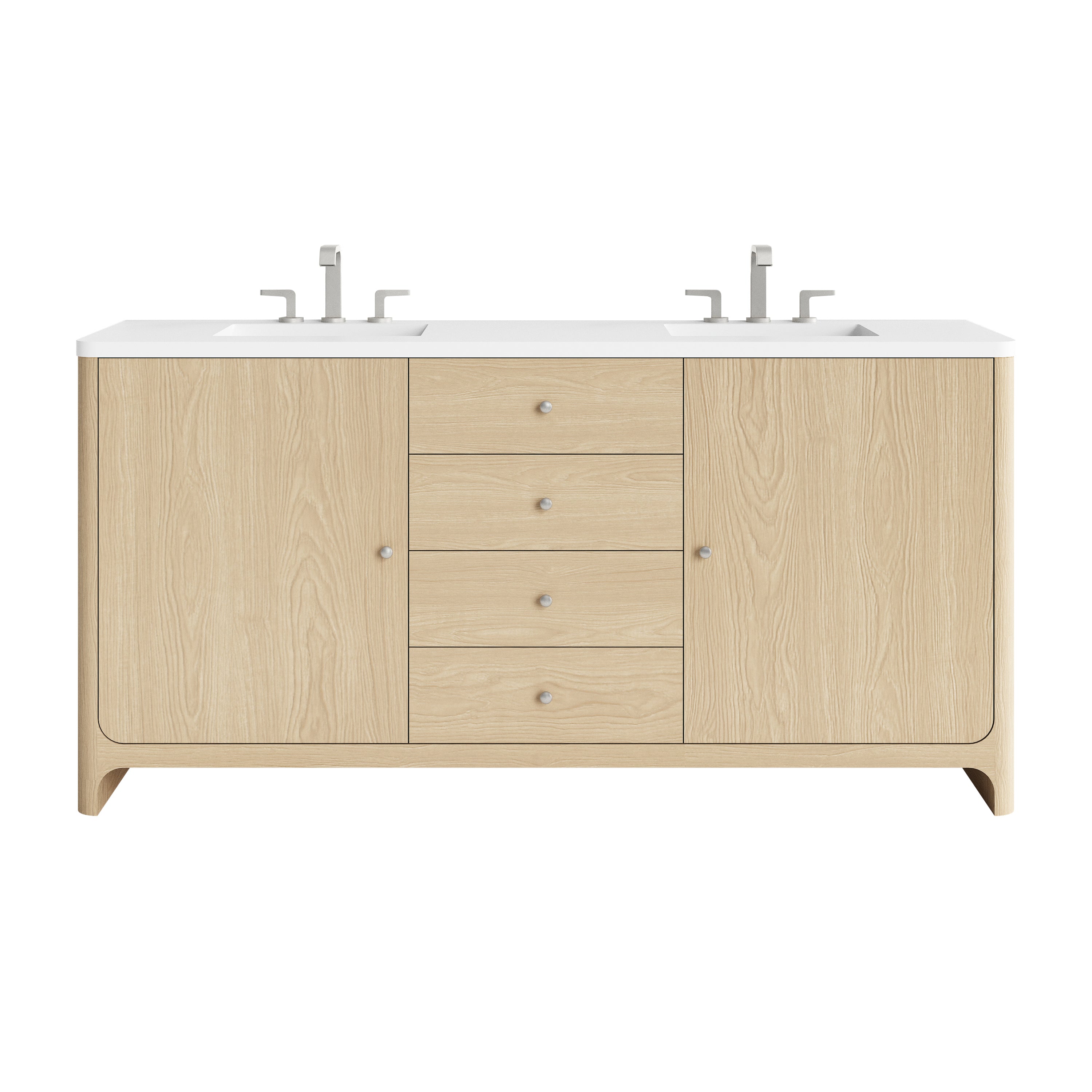 James Martin Gracyn 72" Double Vanity Set - Coastal Driftwood