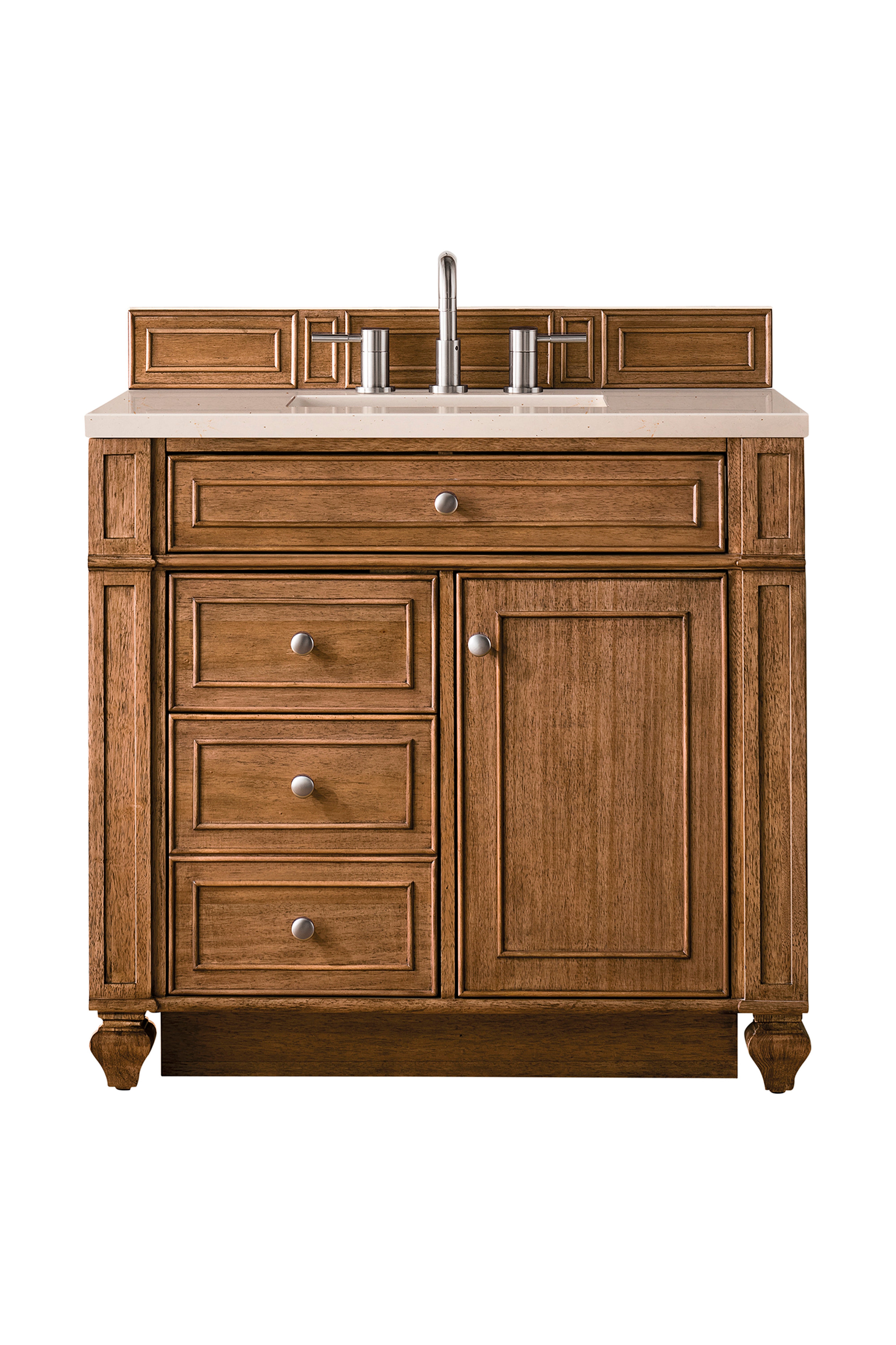 James Martin Vanities Bristol 36" Single Vanity - Saddle Brown