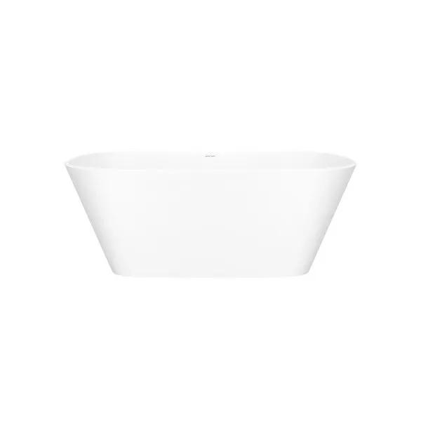 matte white bathtub
