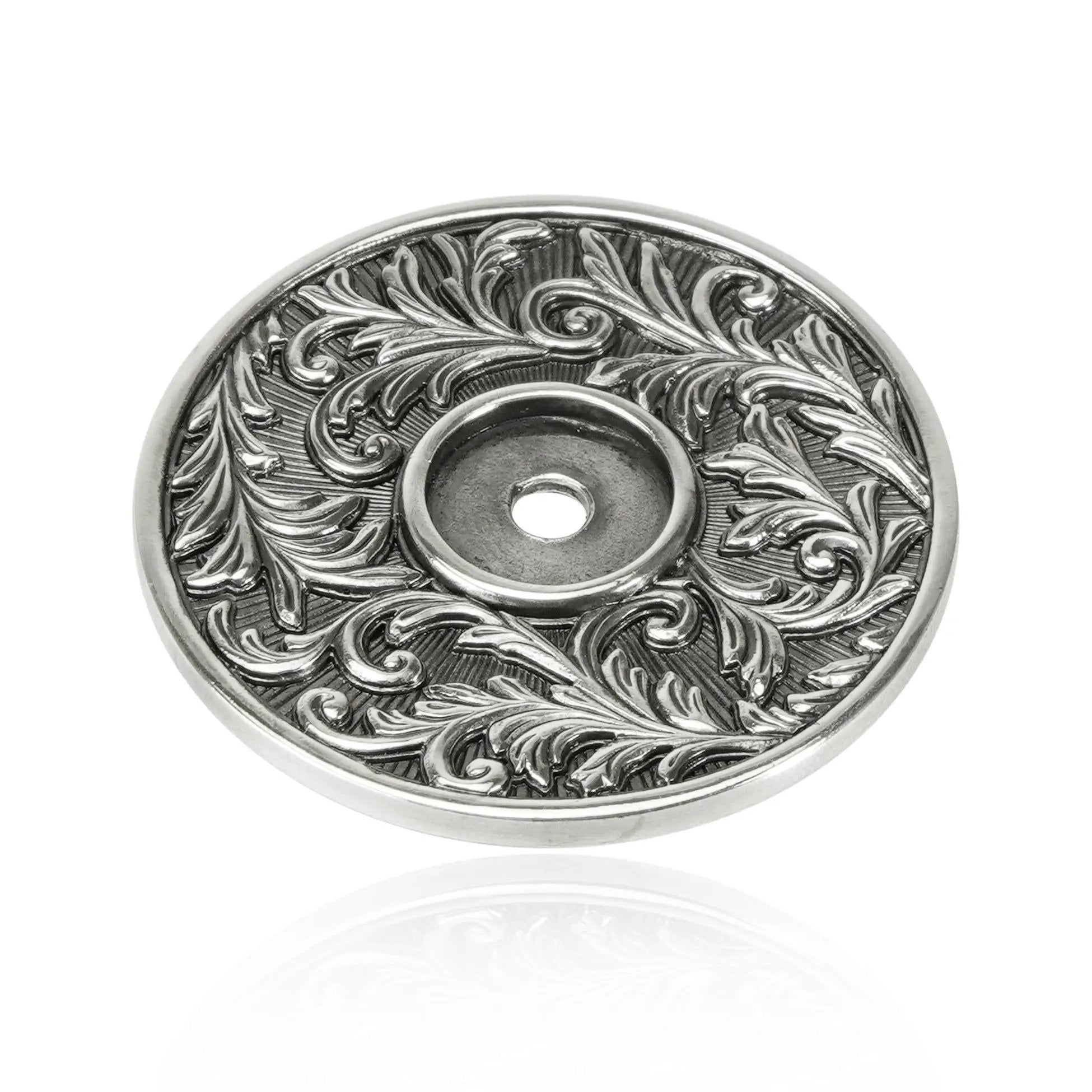 burnish silver back plate