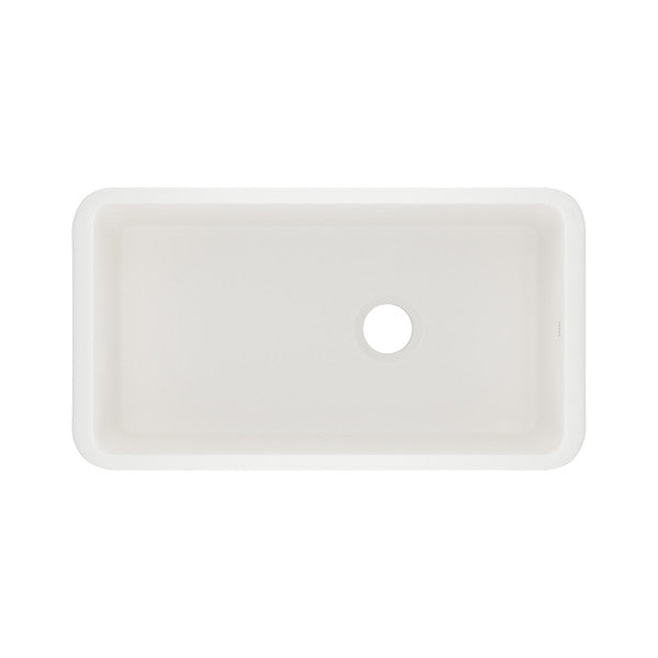 Rohl Allia 34" Fireclay Single Bowl Undermount Kitchen Sink