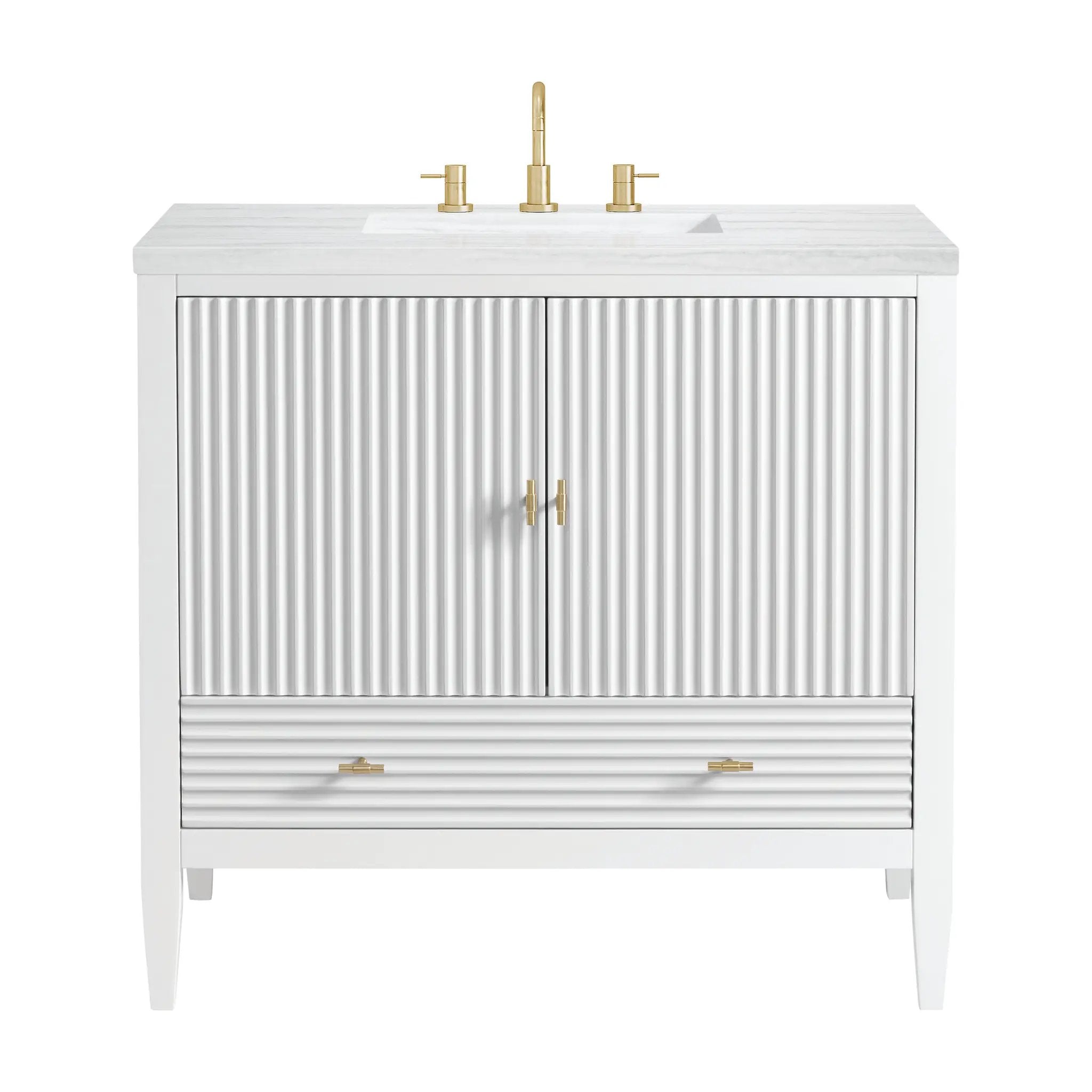 James Martin Myrrin 36" Vanity Set - Bright White by James Martin Vanities