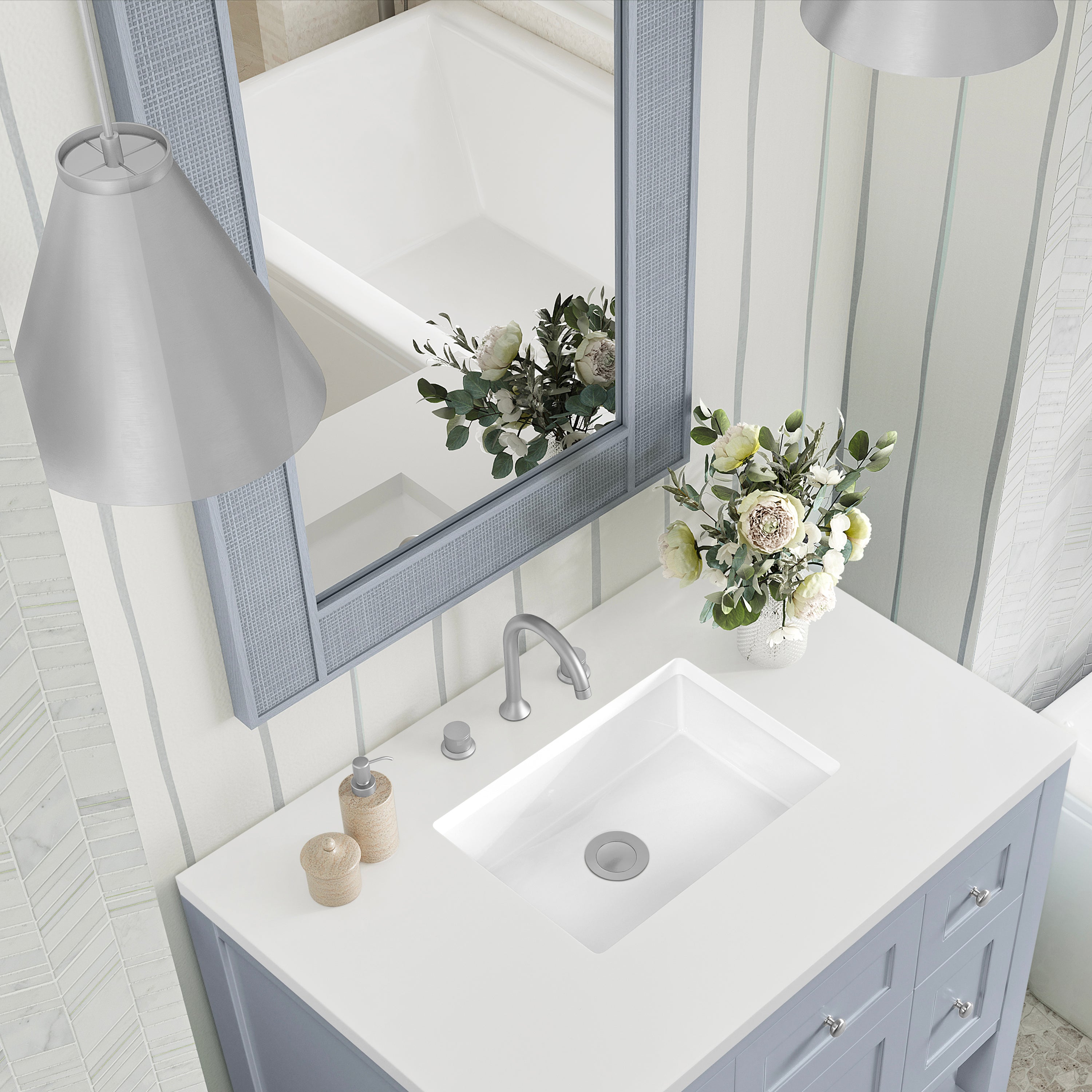 serenity blue mirror