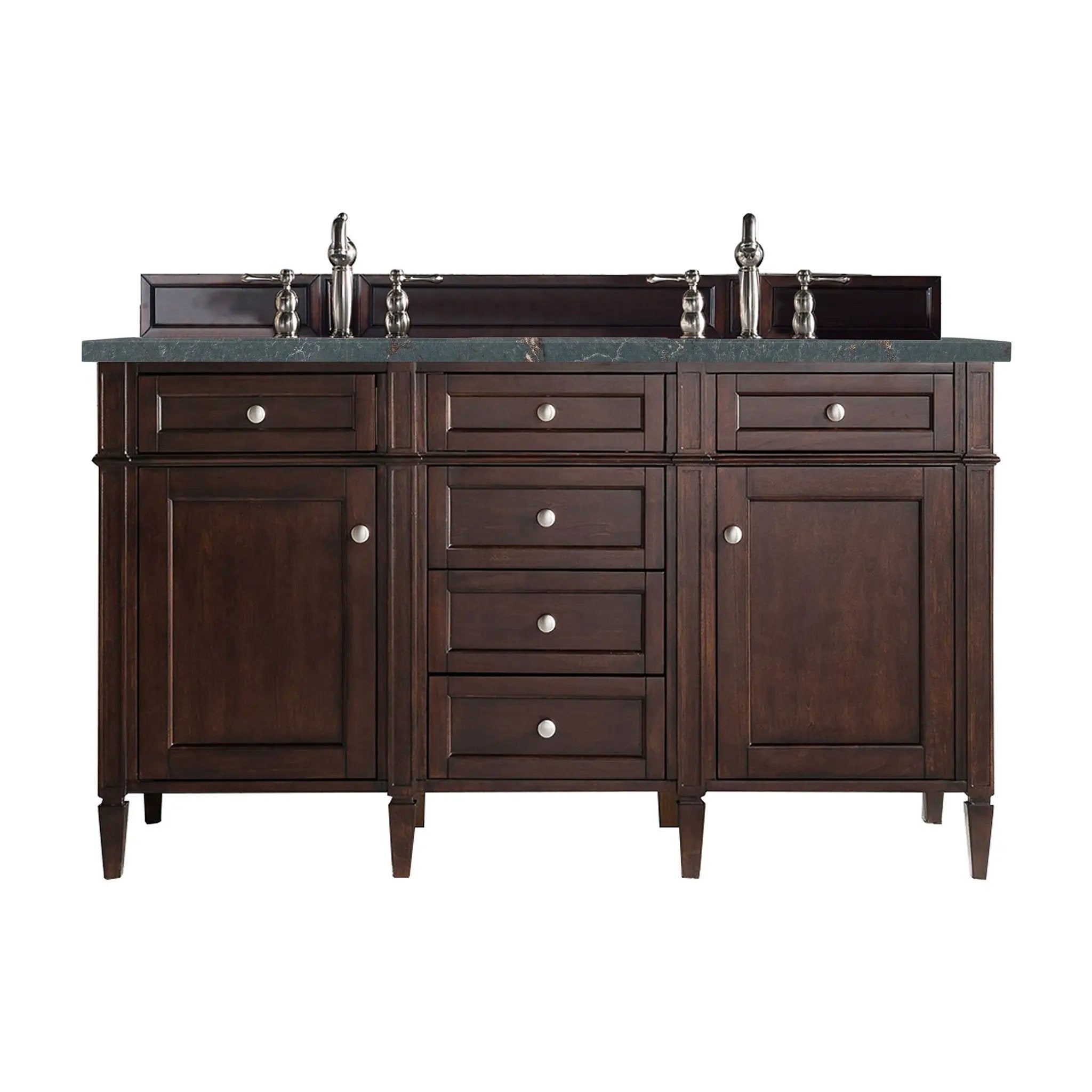 James Martin Brittany 60" Double Vanity Set - Burnished Mahogany by James Martin Vanities