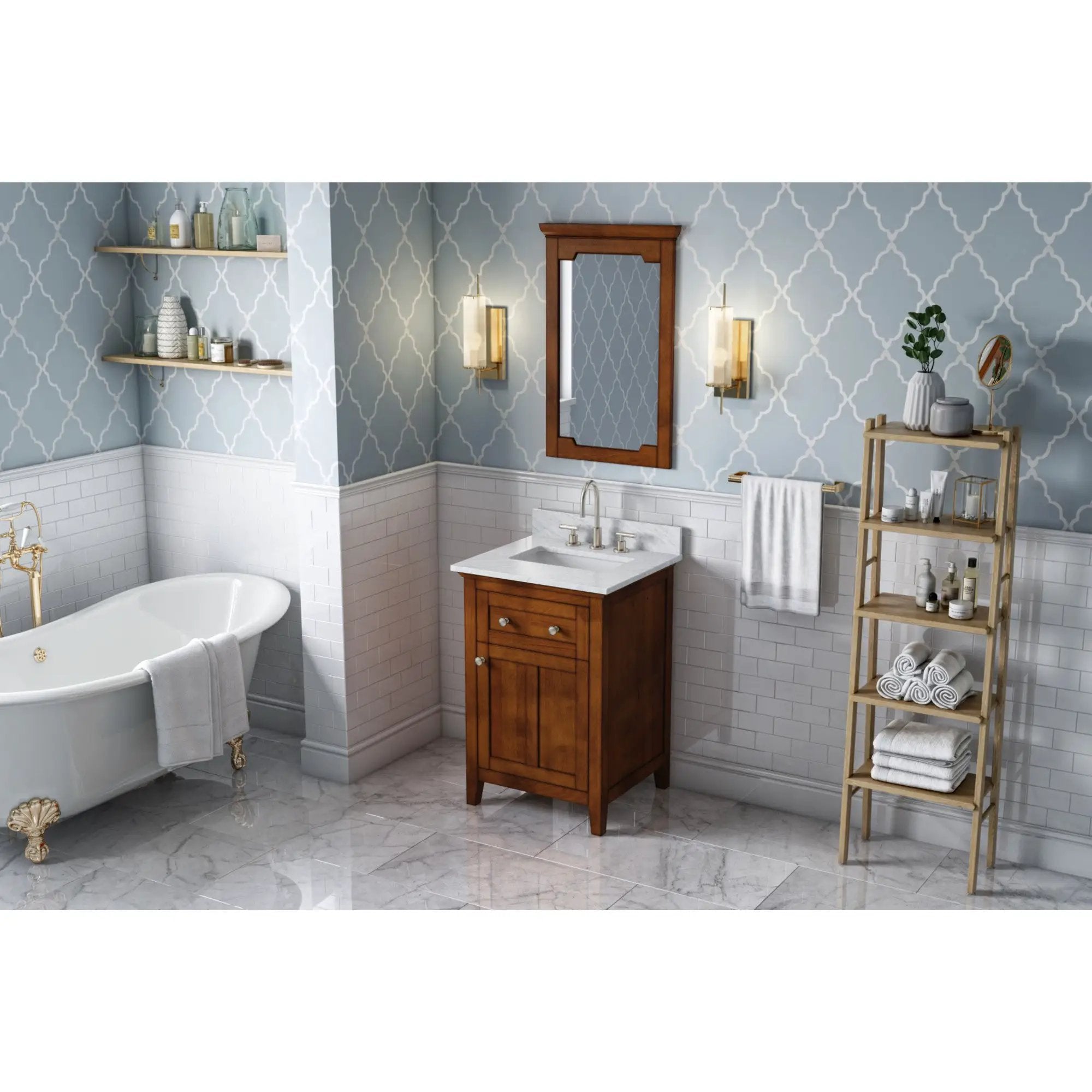 Jeffrey Alexander Chatham 22" W x 1-1/2" D x 34" H Mirror by Jeffrey Alexander
