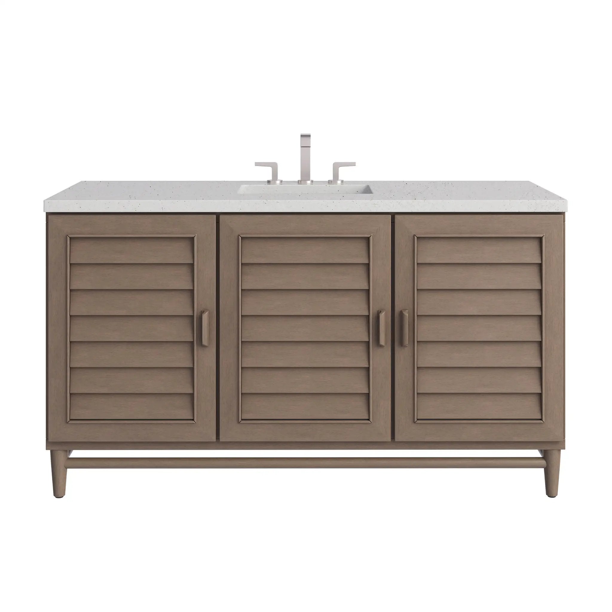 James Martin Portland 60" Single Vanity Set - Whitewashed Walnut by James Martin Vanities
