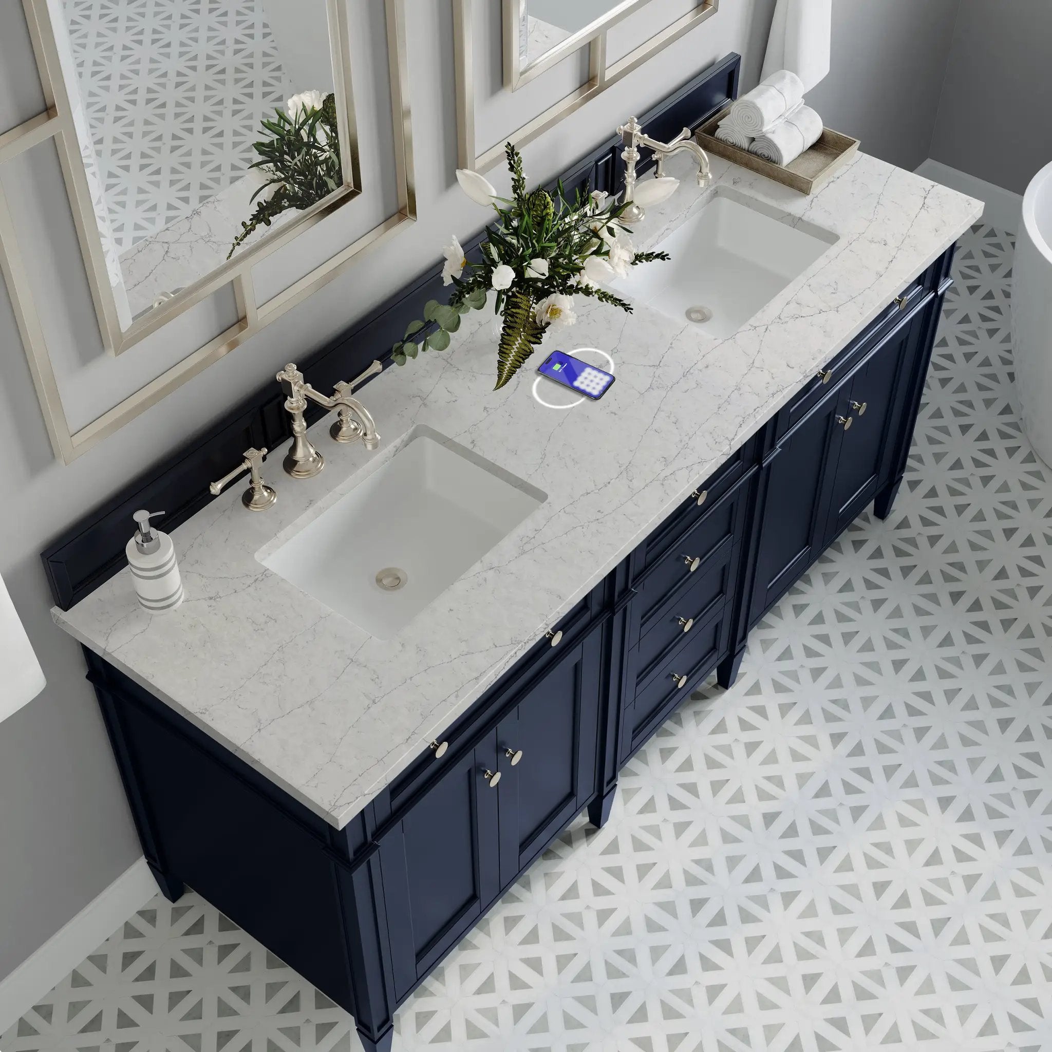 victory blue vanity
