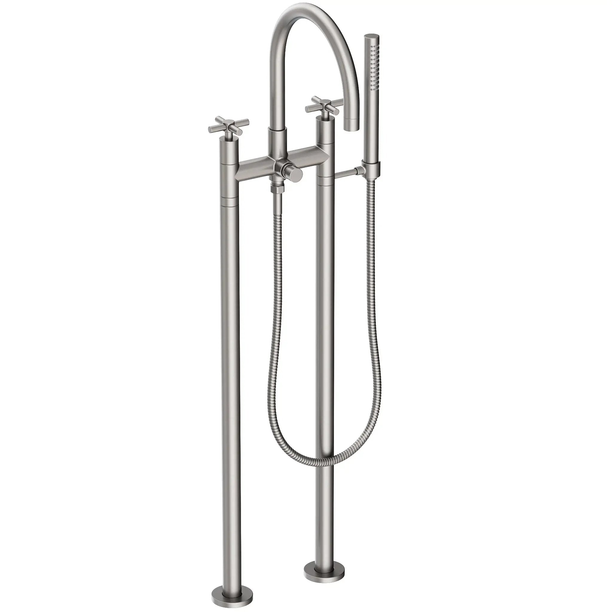 Newport Brass East Linear Exposed Tub & Hand Shower Set w/Risers by Newport Brass
