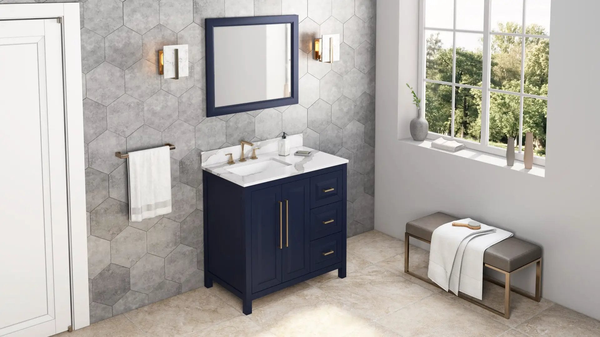 hale blue vanity