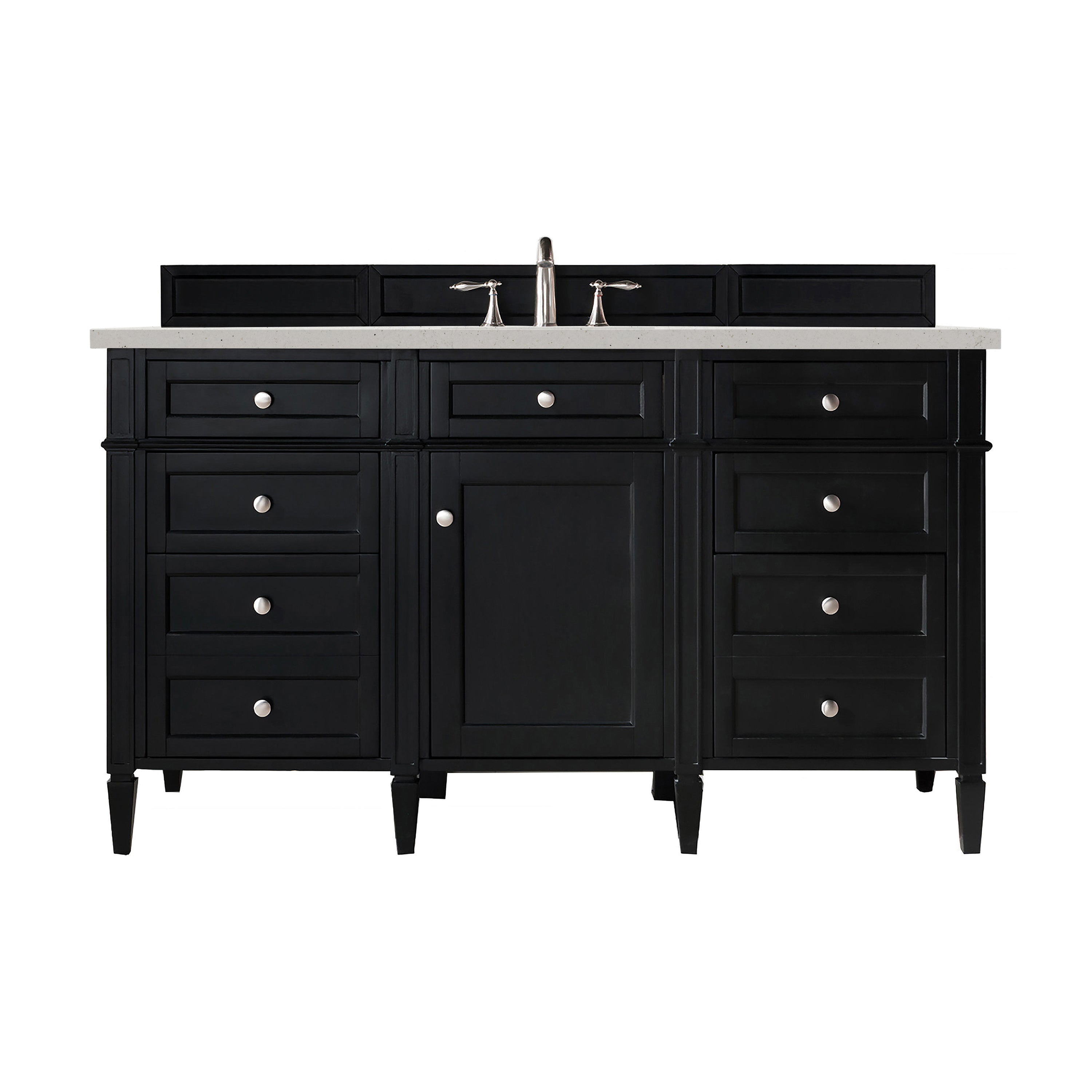 James Martin Brittany 60" Single Vanity Set - Black Onyx by James Martin Vanities