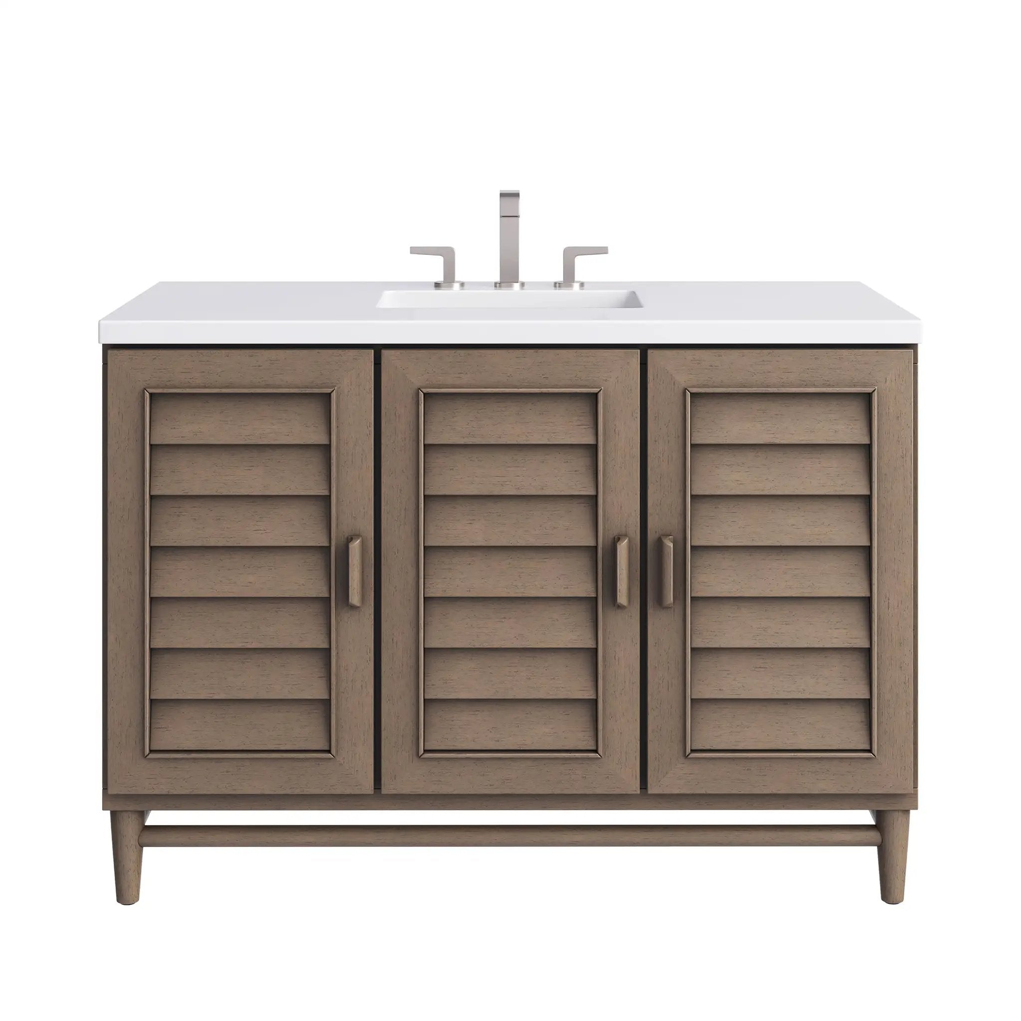 James Martin Portland 48" Single Vanity Set - Whitewashed Walnut by James Martin Vanities