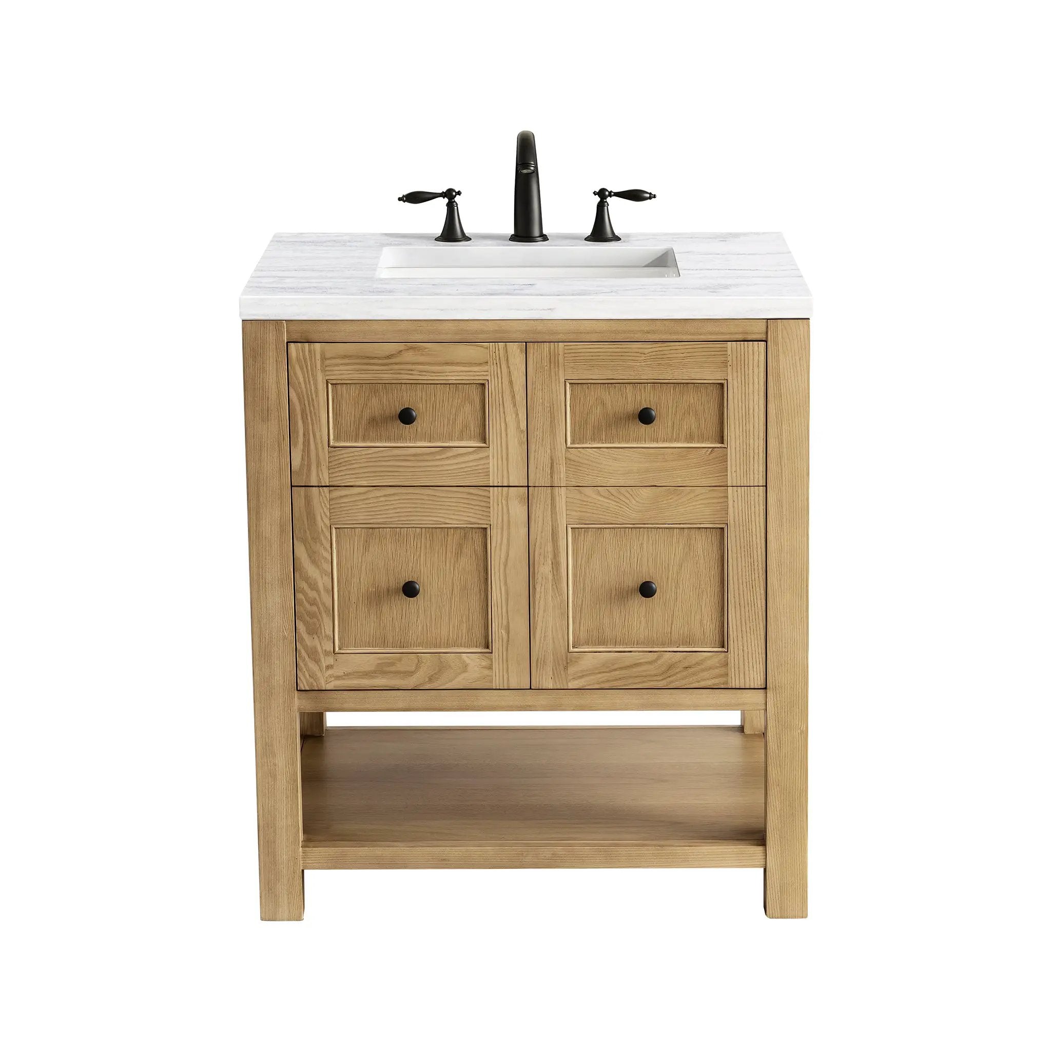 James Martin Breckenridge 30" Single Vanity Set - Light Natural Oak by James Martin Vanities