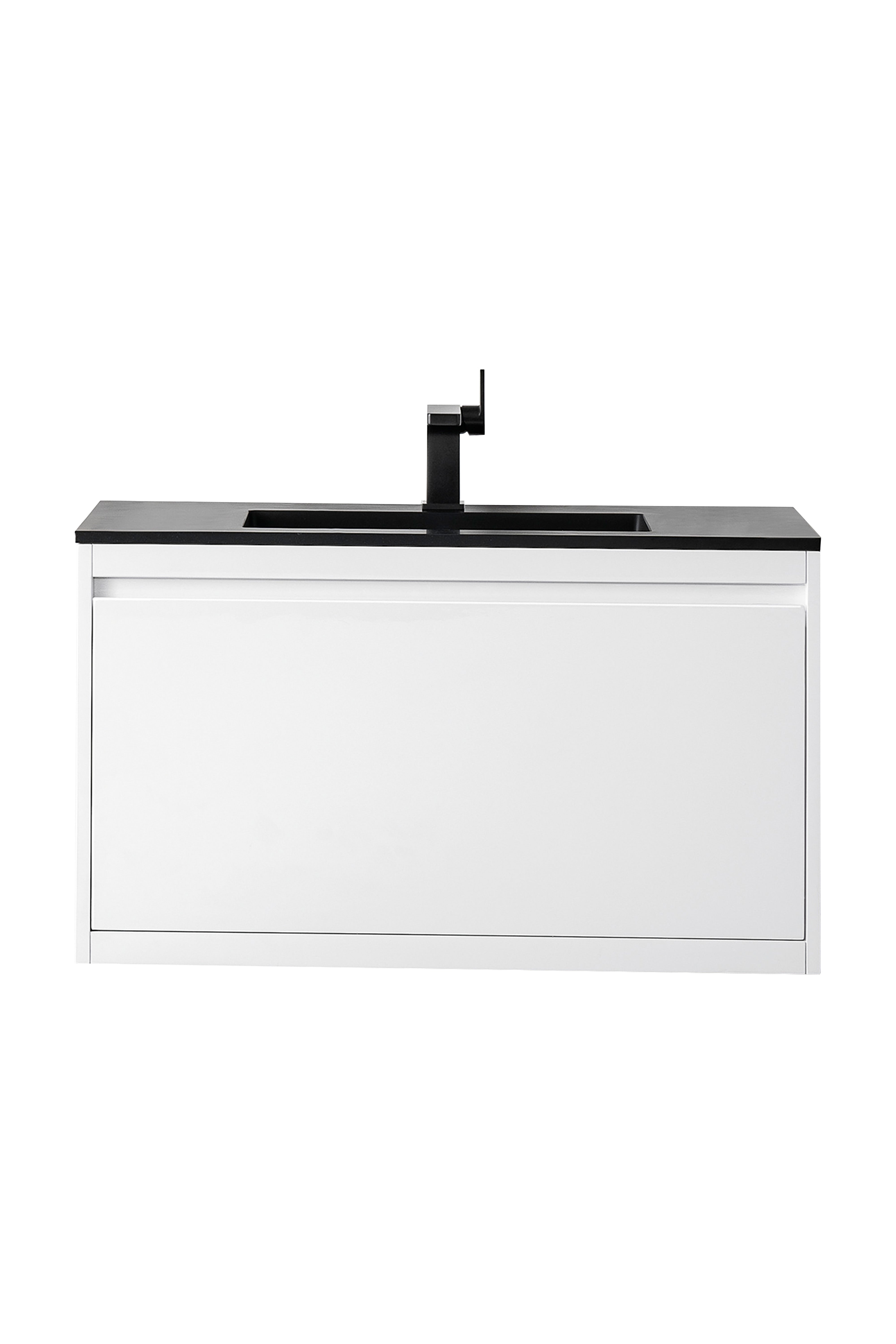 charcoal black composite stone top vanity