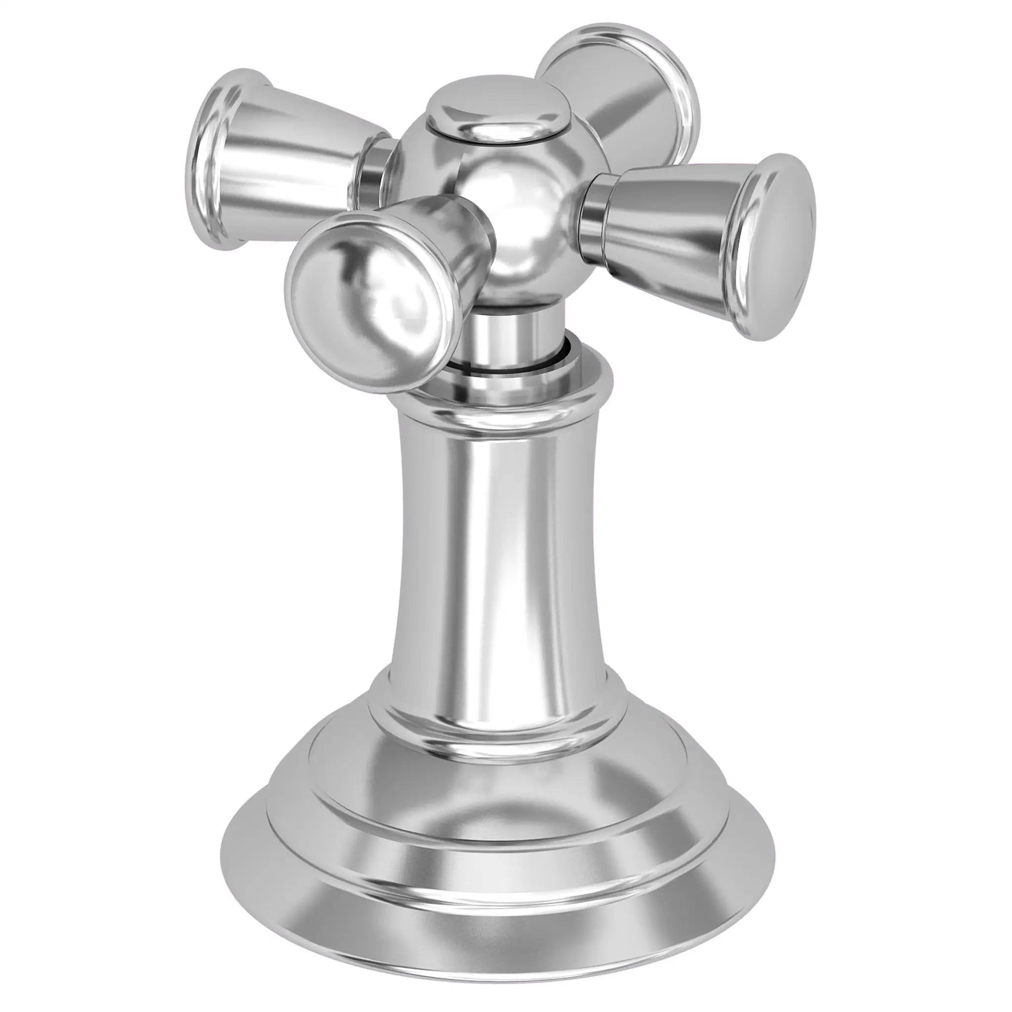 polished chrome control handle