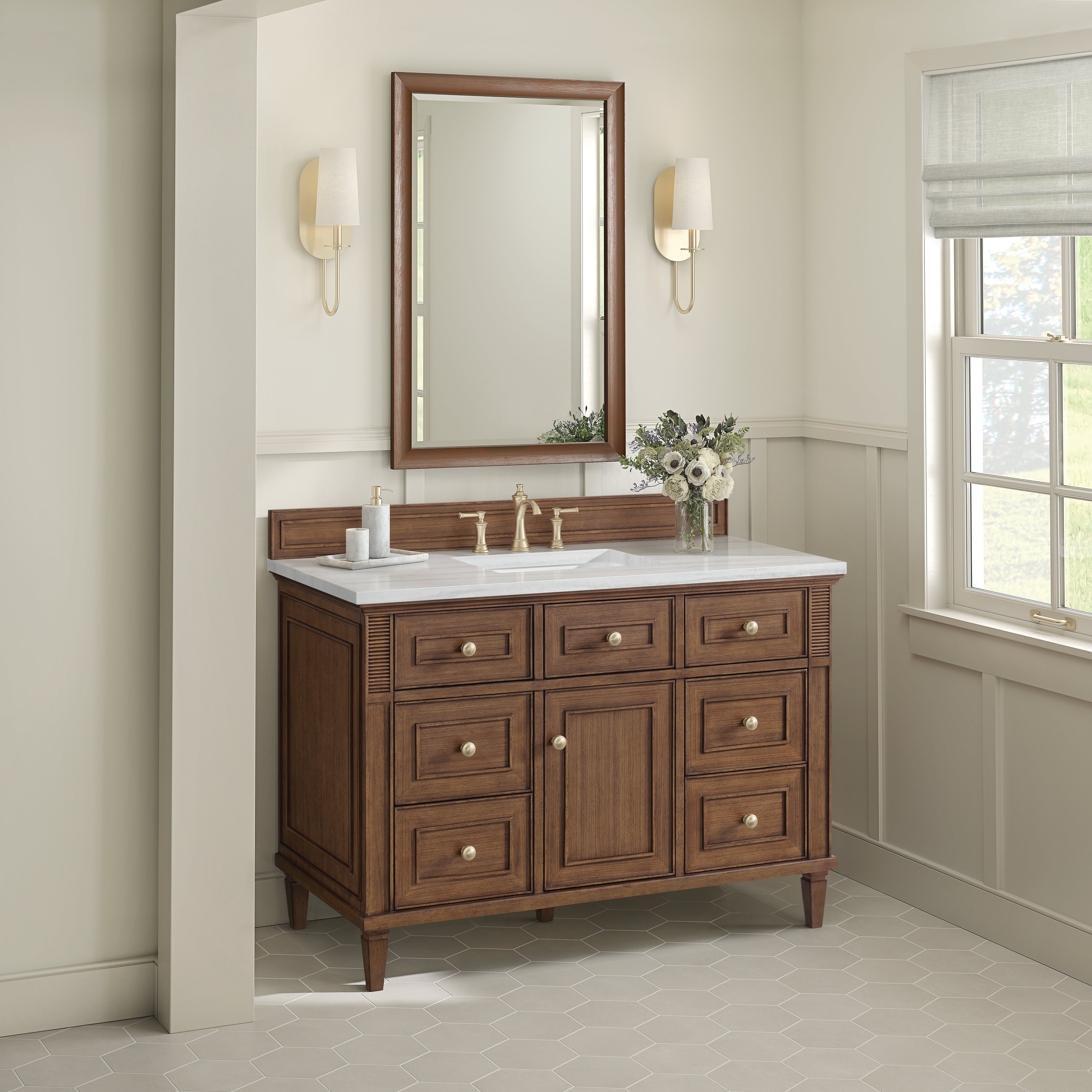 arctic fall solid surface top vanity
