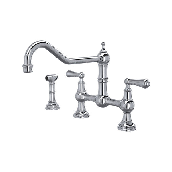 polished chrome kitchen faucet