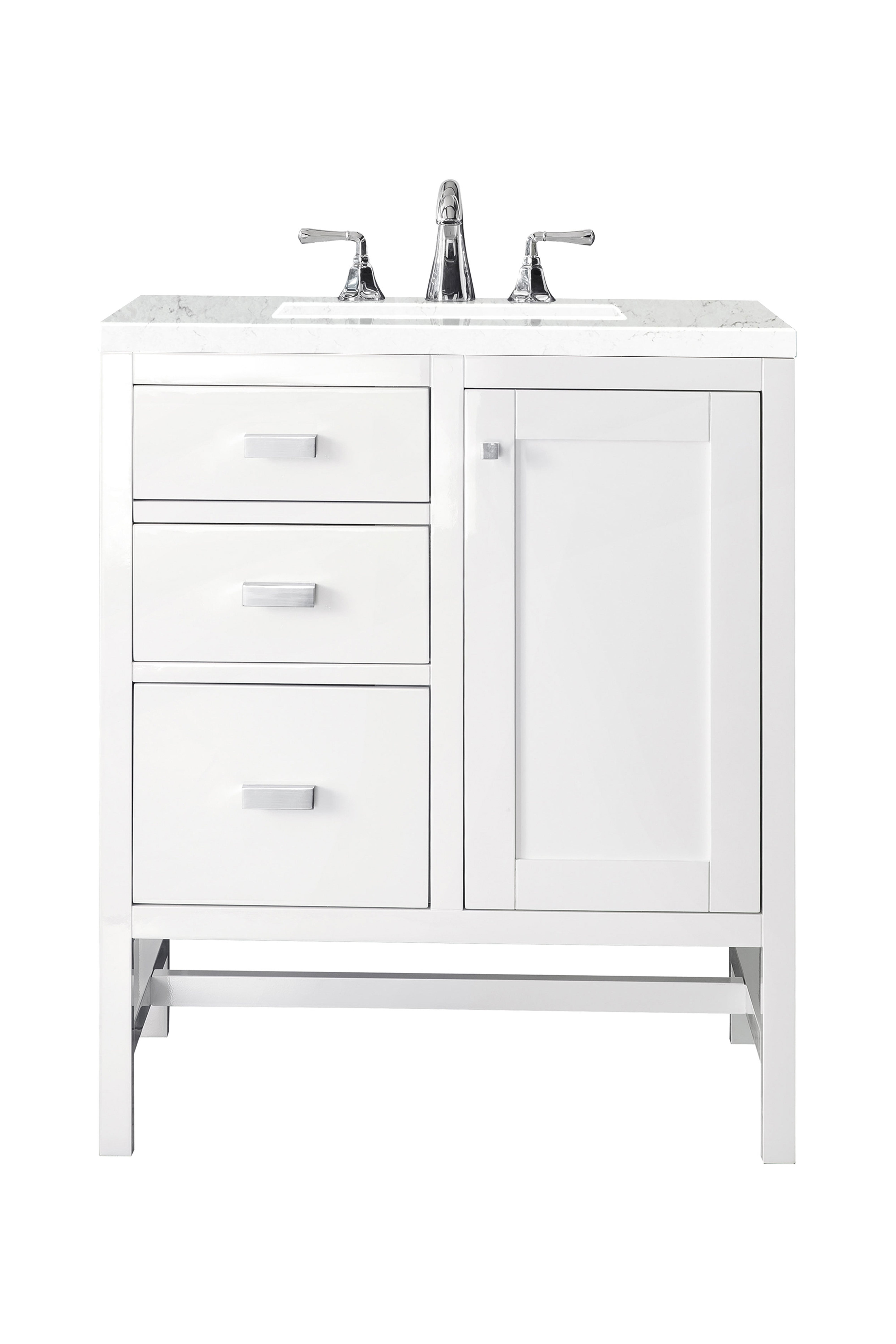 James Martin Addison 30" Single Vanity Set - Glossy White by James Martin Vanities