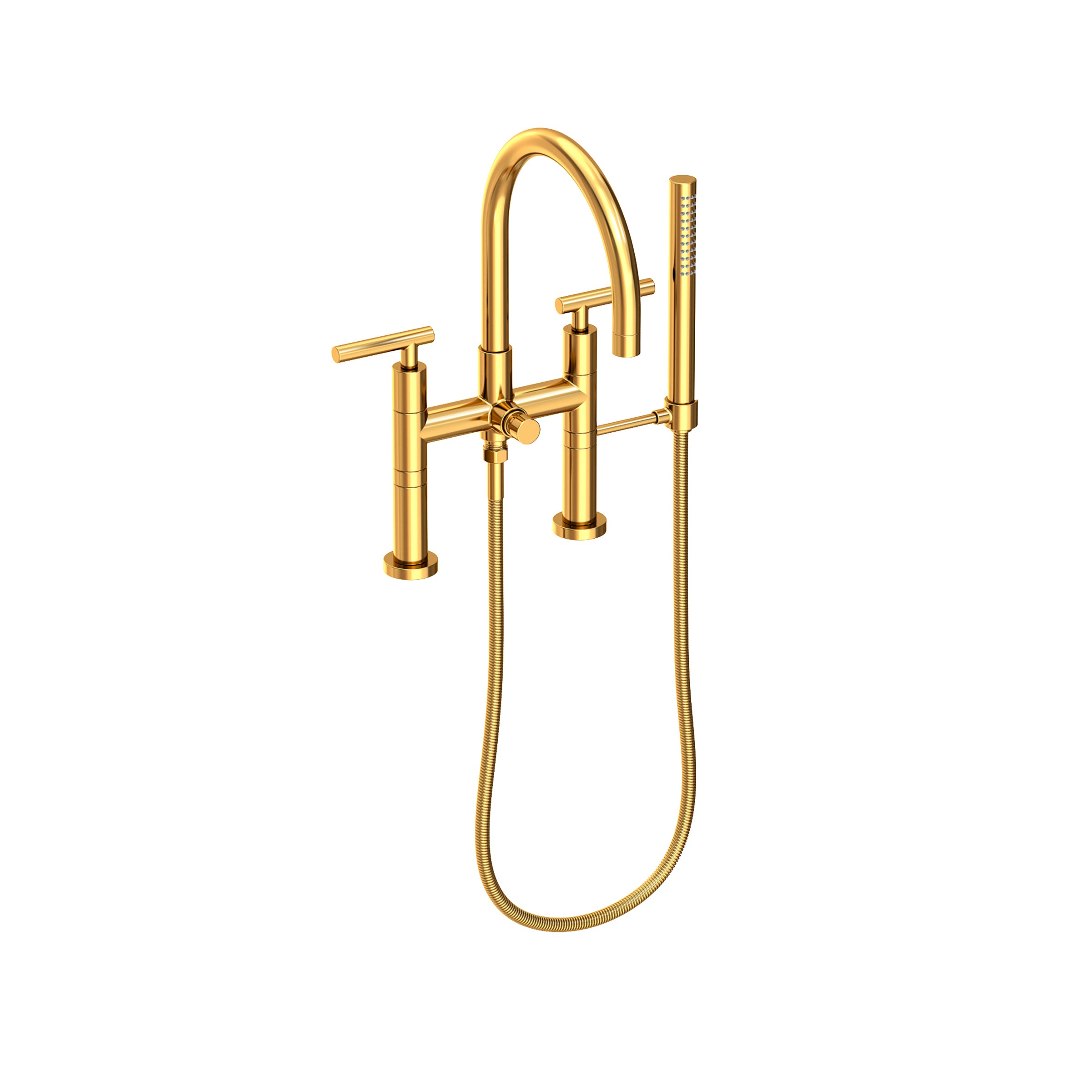 Newport Brass East Linear Exposed Tub & Hand Shower Set - Deck Mount
