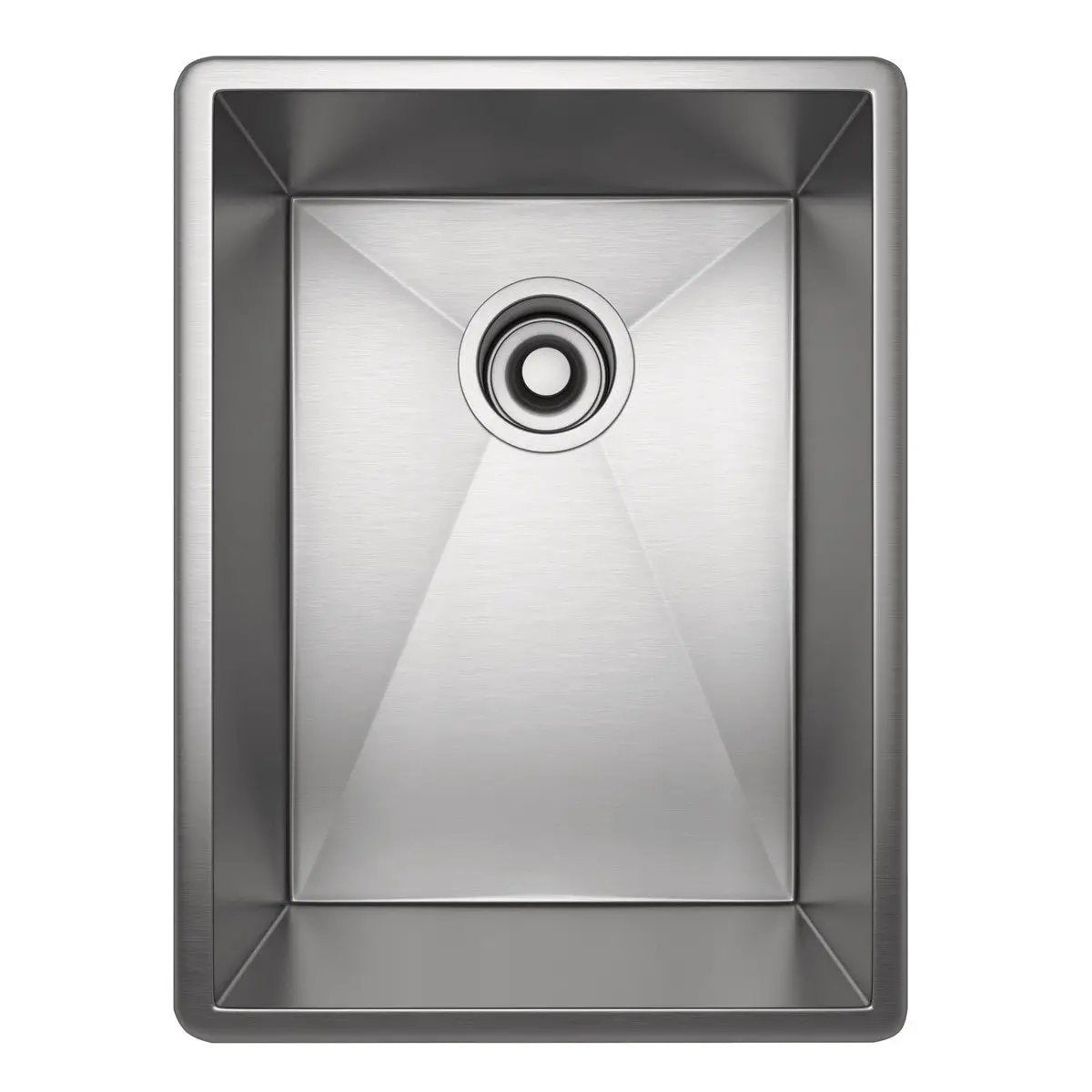 brushed stainless steel sink