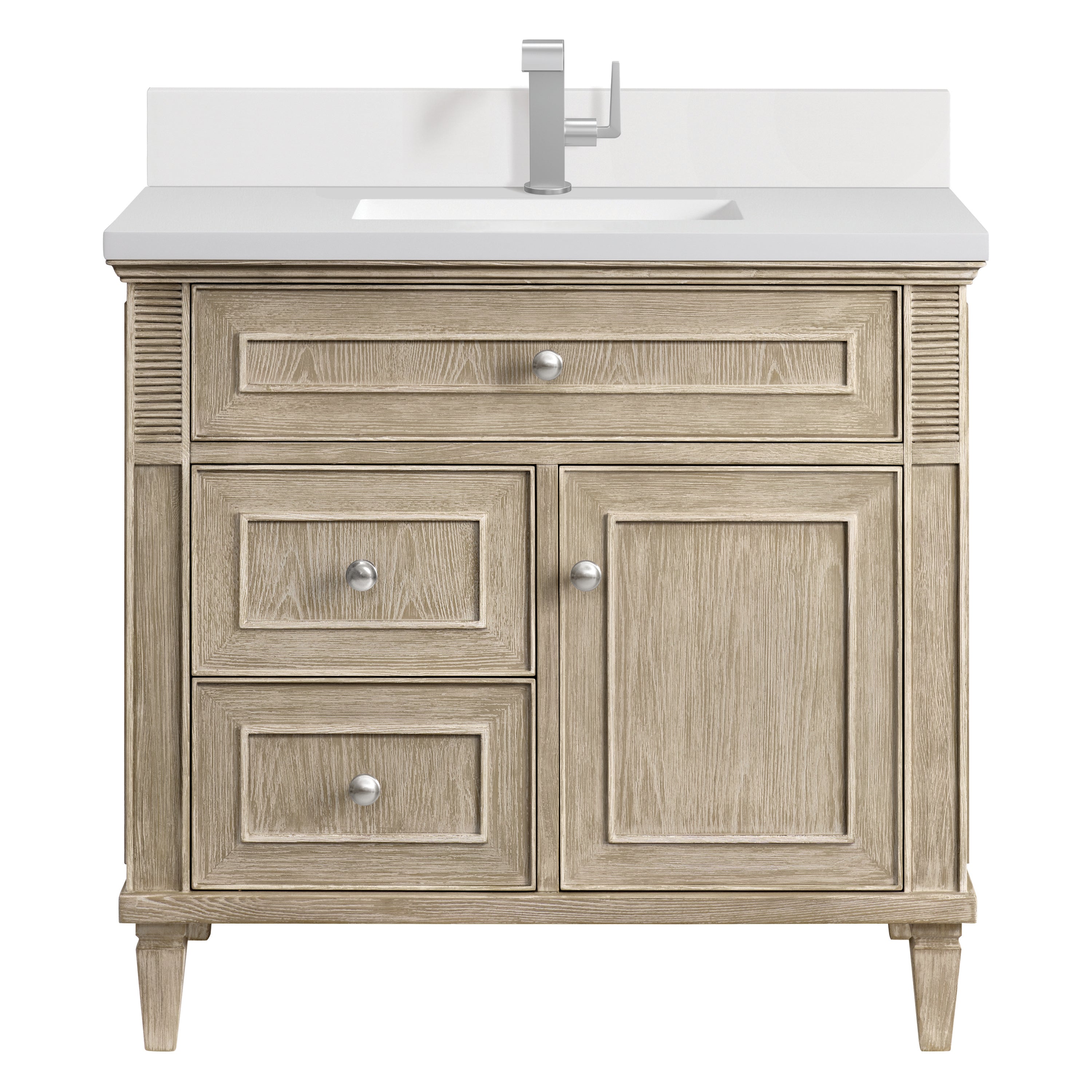James Martin Vanities Lorelai 36" Single Vanity - Whitewashed Oak