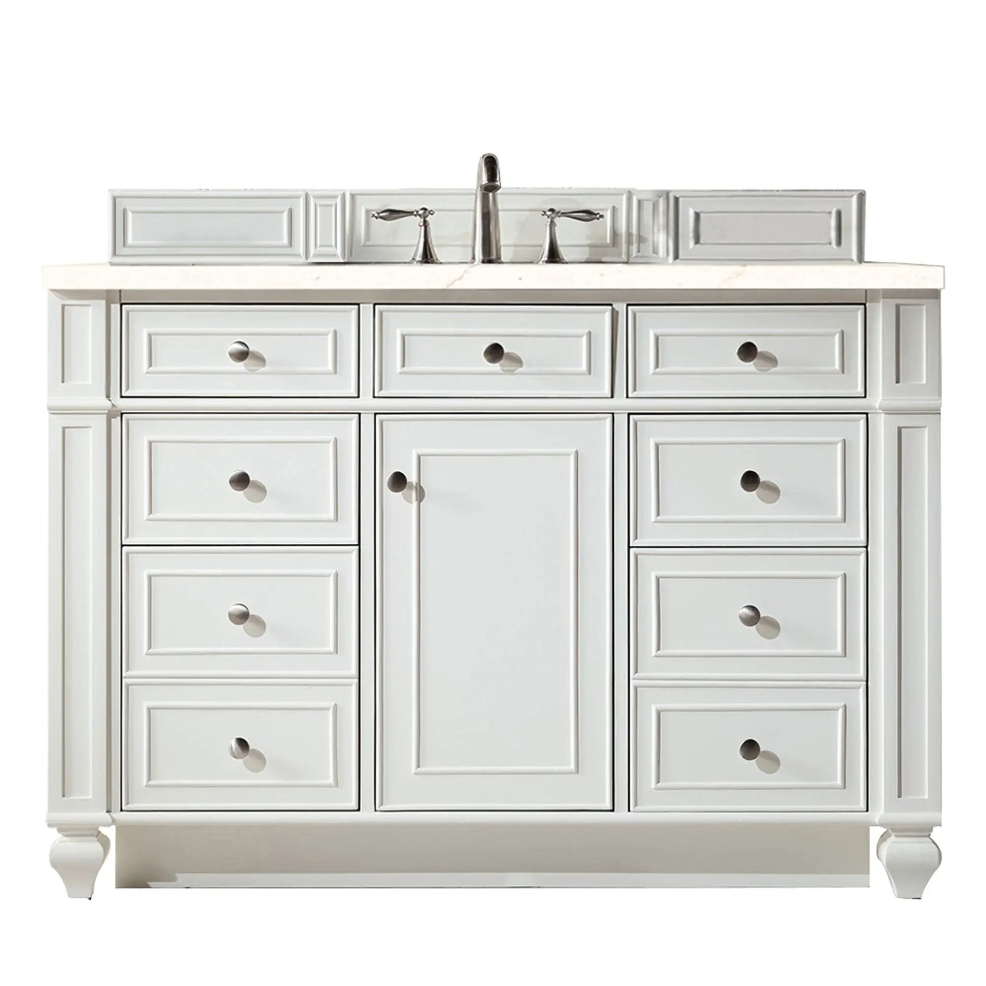 James Martin Bristol 48" Single Vanity Set - Bright White by James Martin Vanities