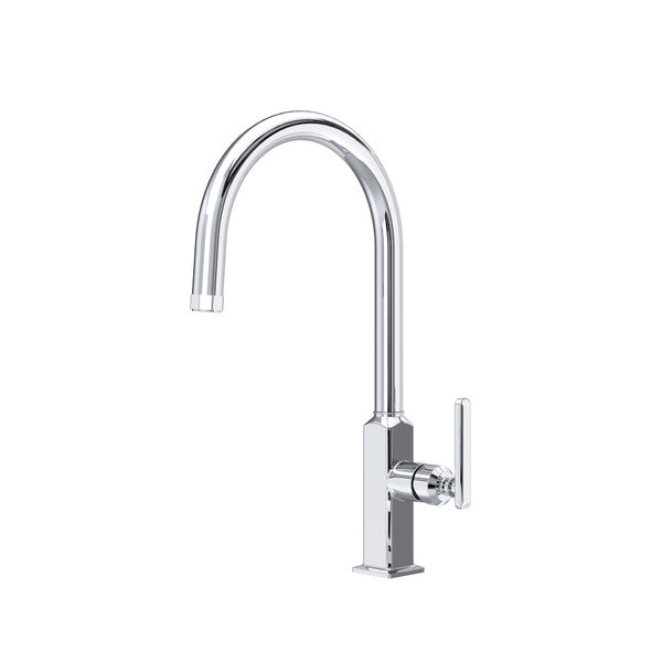 polished chrome kitchen faucet
