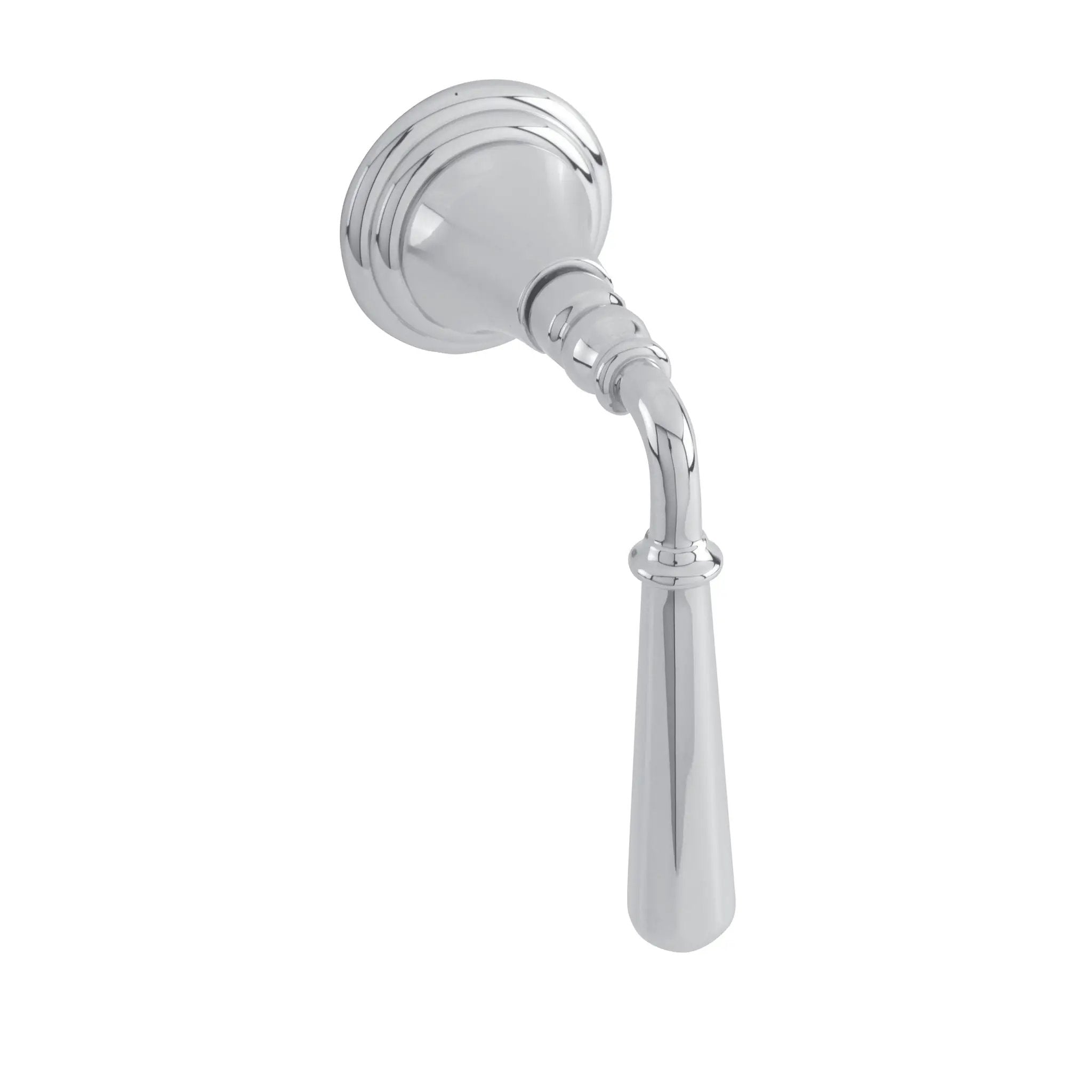 polished chrome control handle
