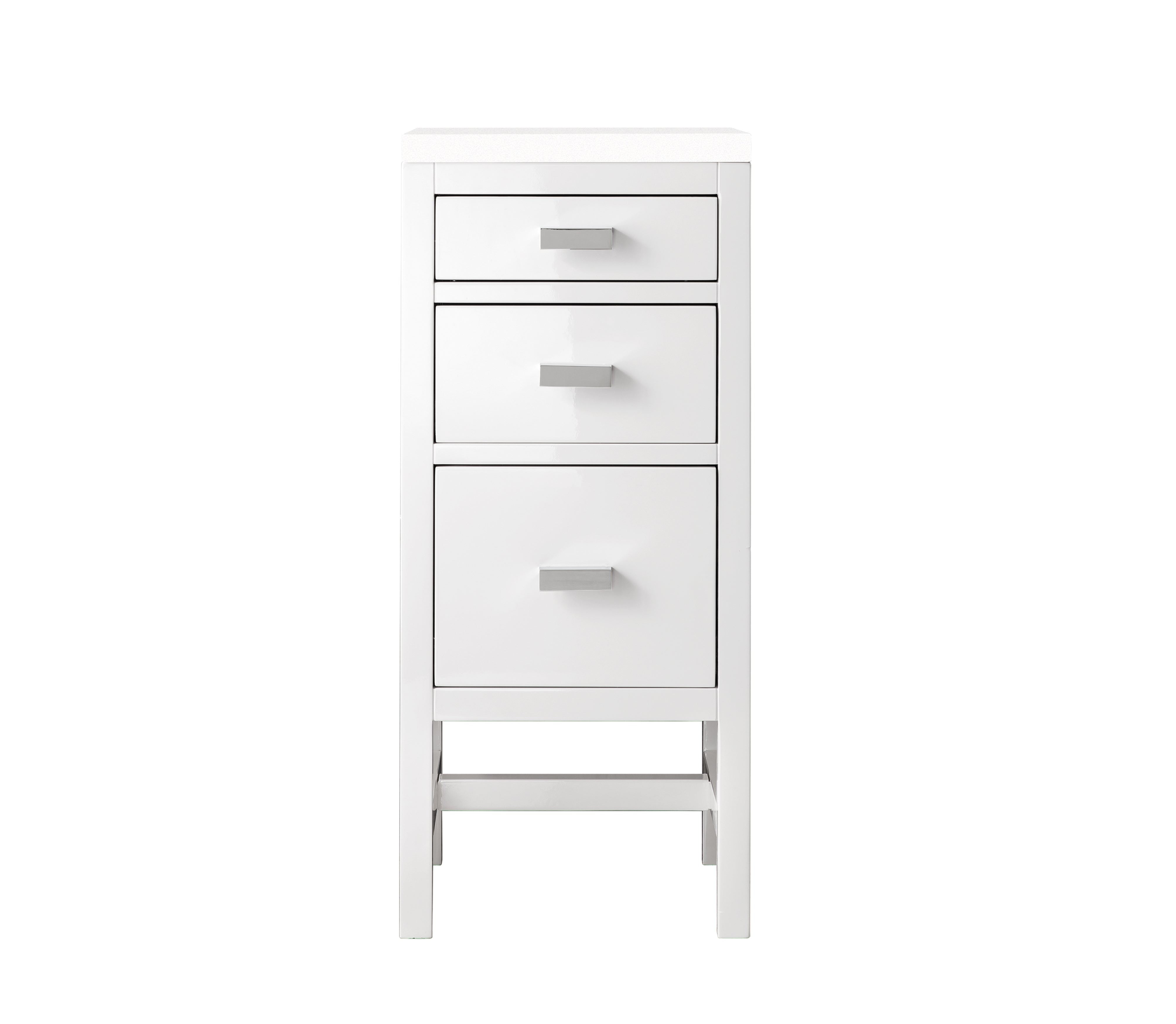 James Martin Addison 15" Base Cabinet Set - Glossy White by James Martin Vanities