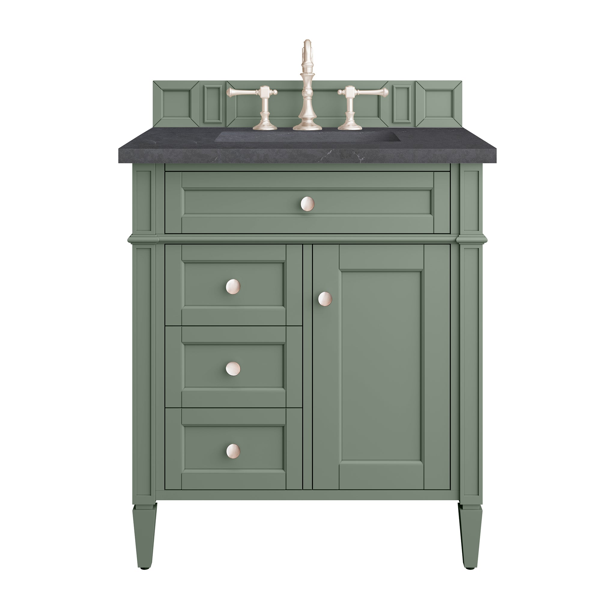 James Martin Vanities Brittany 30" Single Vanity - Smokey Celadon