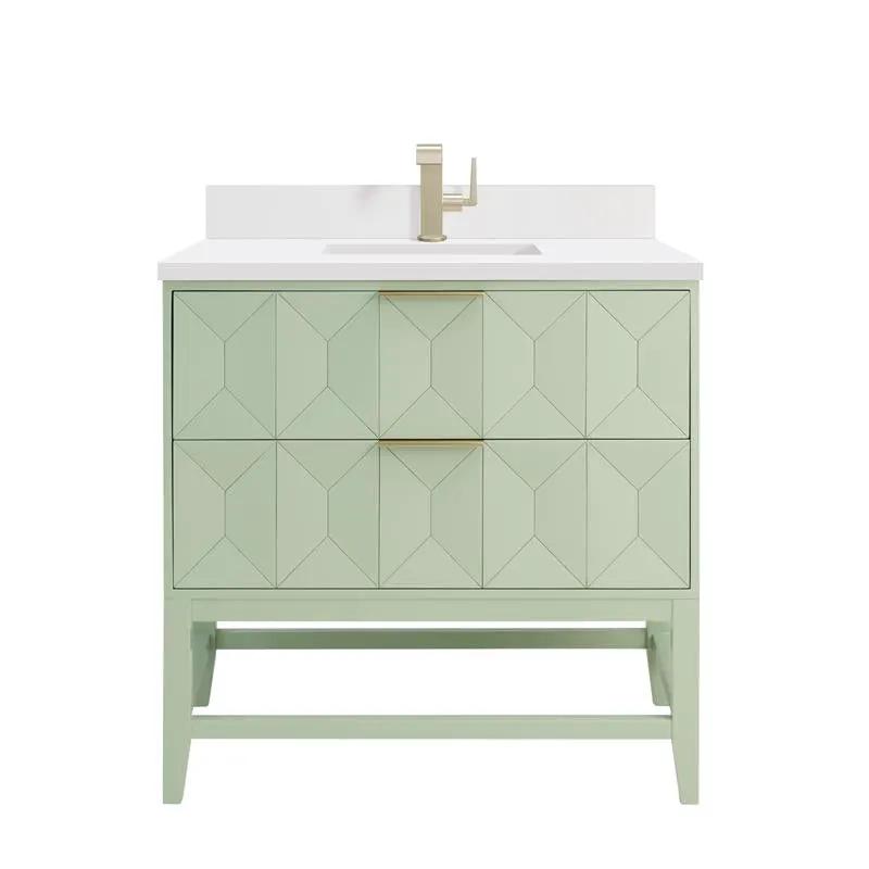James Martin Emmeline 36" Single Vanity Set - Pistachio by James Martin Vanities