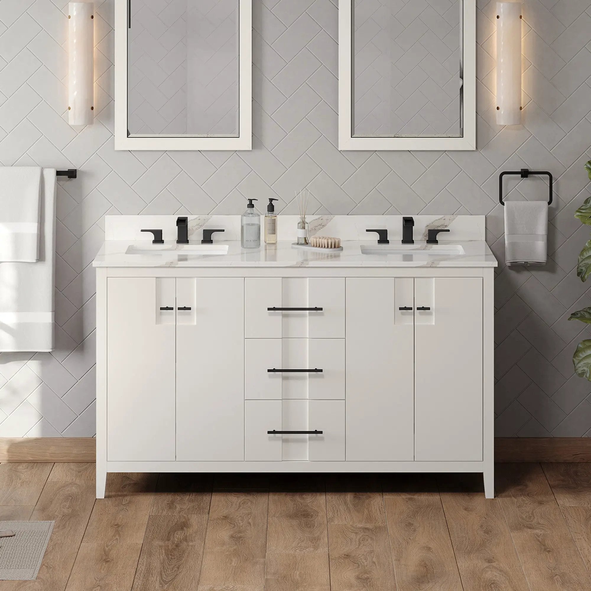Jeffrey Alexander 60" Katara Vanity Set by Jeffrey Alexander