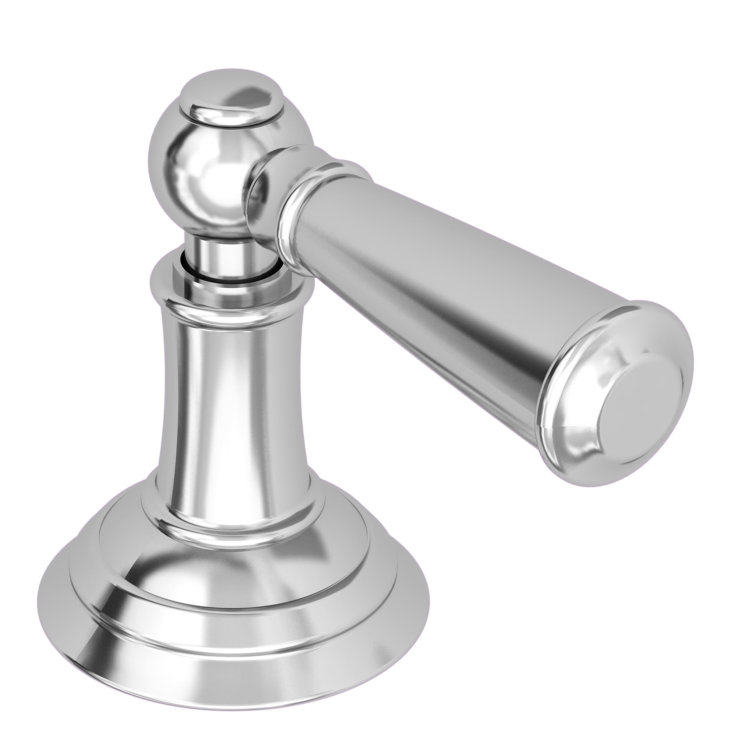 polished chrome control handle