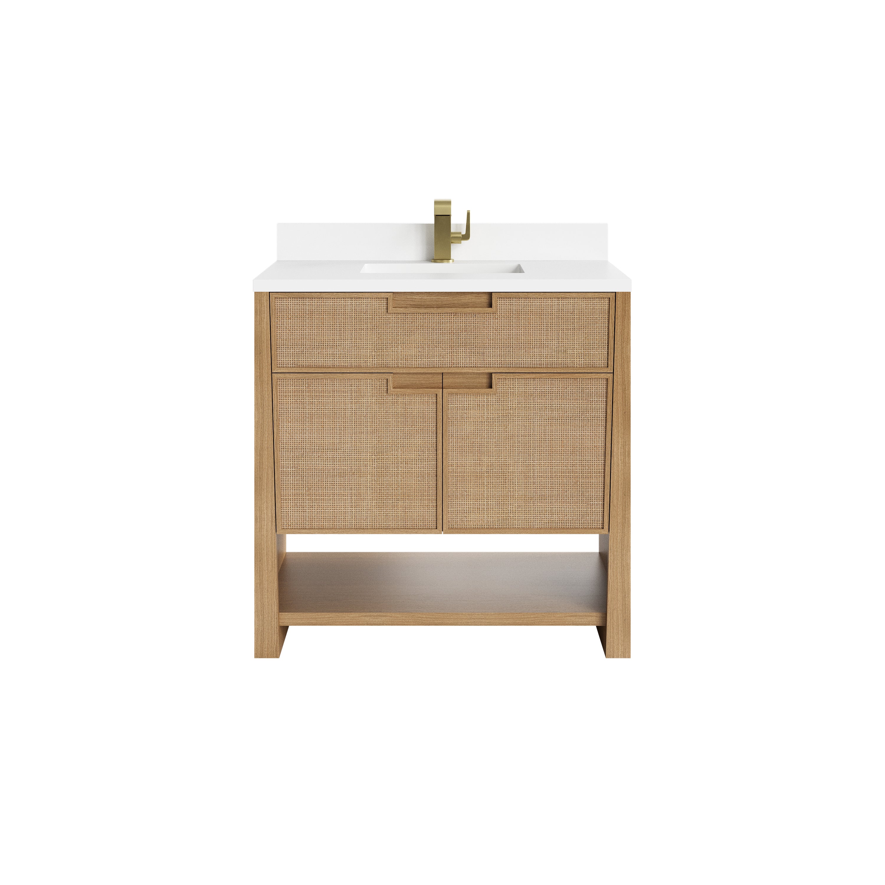 James Martin Vanities Solene 36" Single Vanity - Seaside Oak