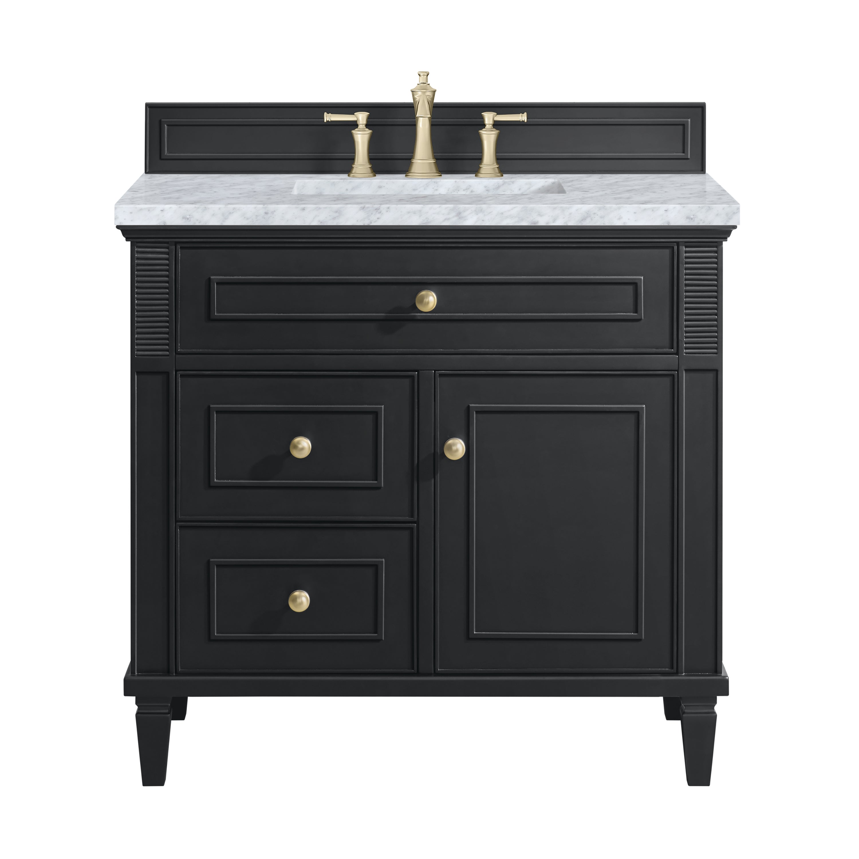 James Martin Vanities Lorelai 36" Single Vanity - Black Onyx