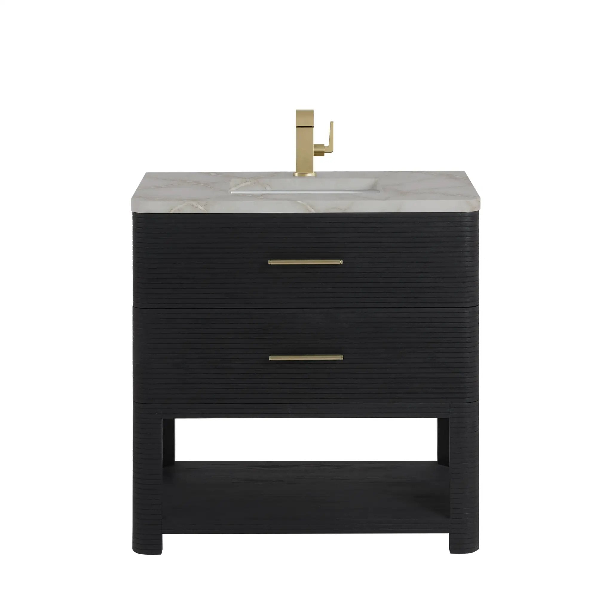 carbon oak vanity