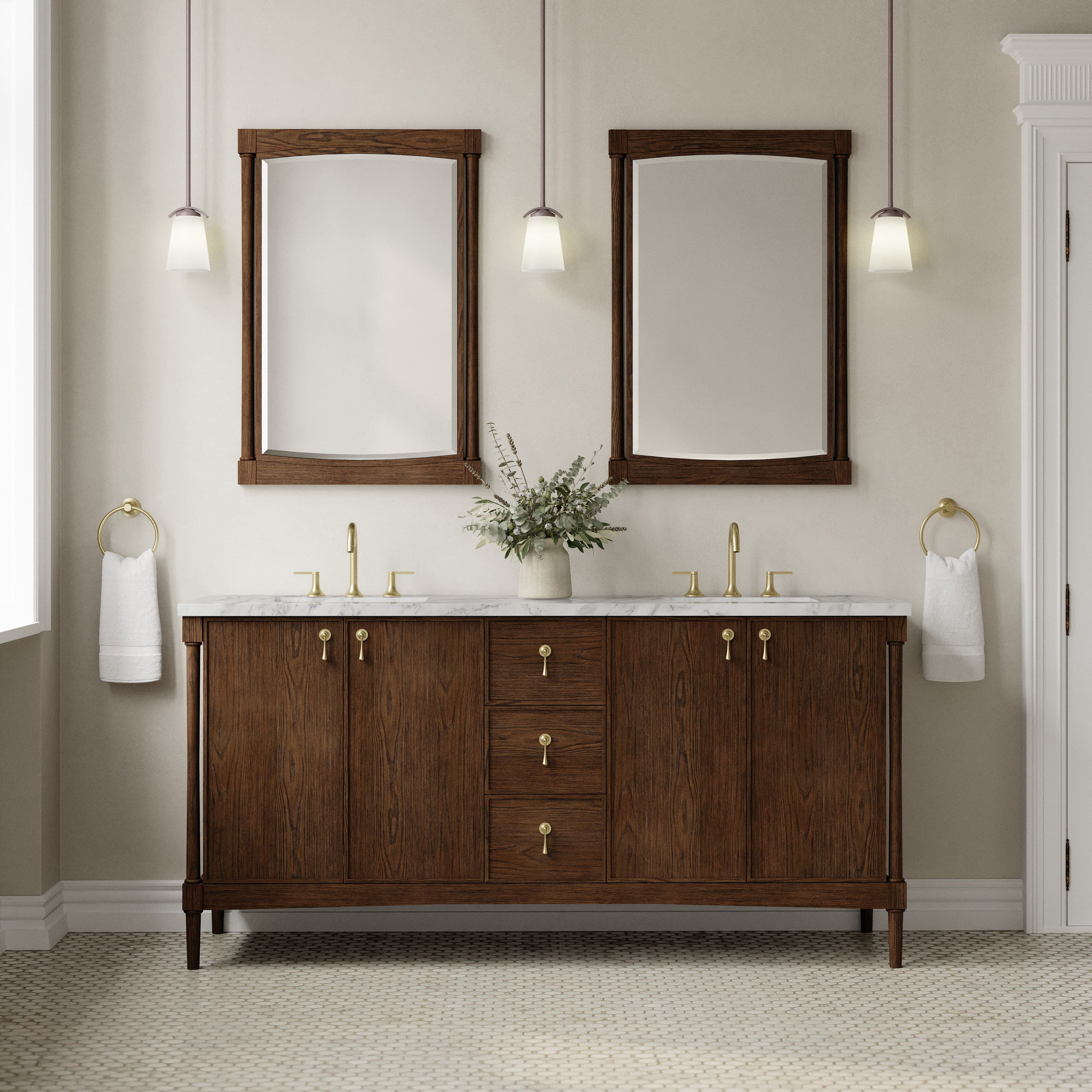 sable oak vanity