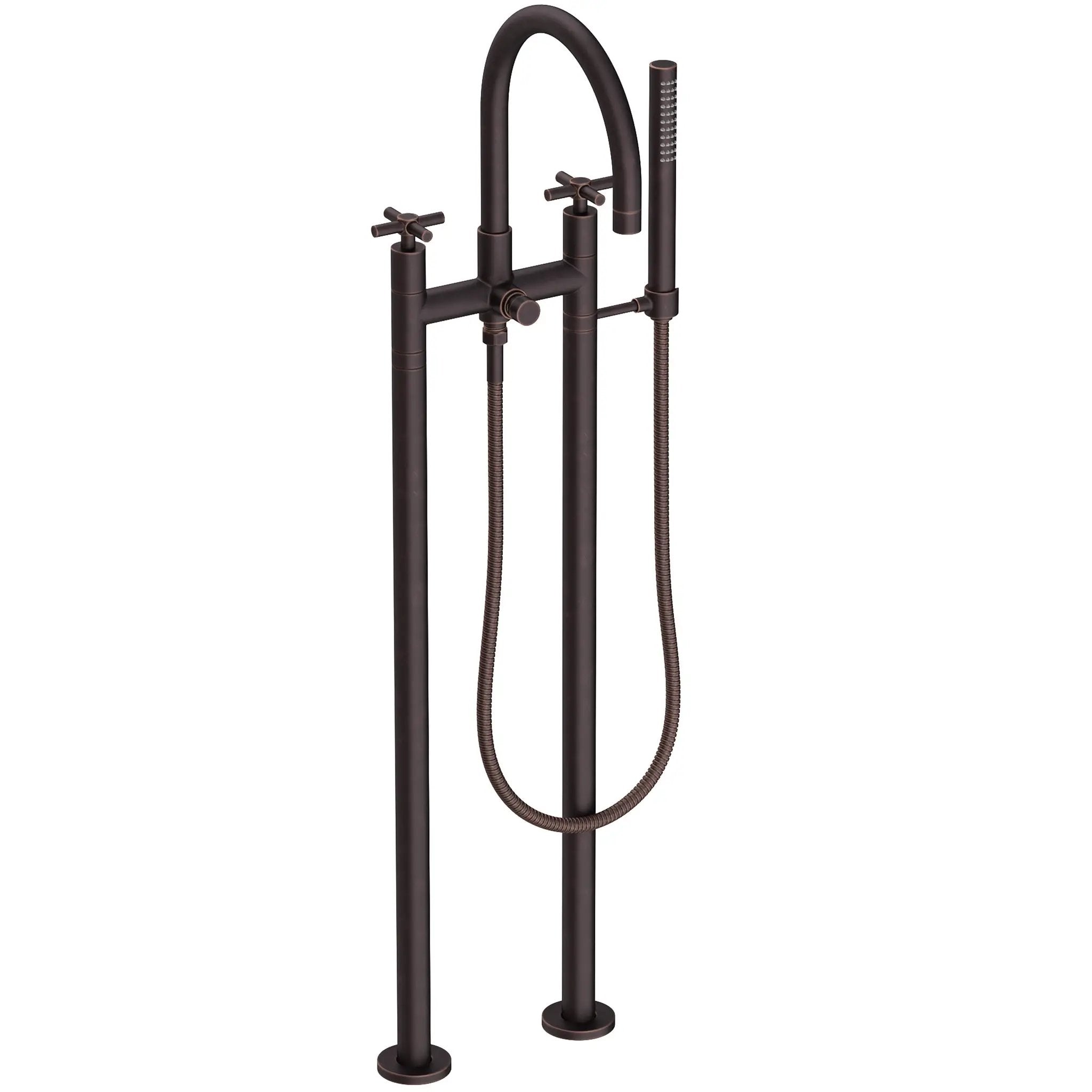 Newport Brass East Linear Exposed Tub & Hand Shower Set w/Risers by Newport Brass