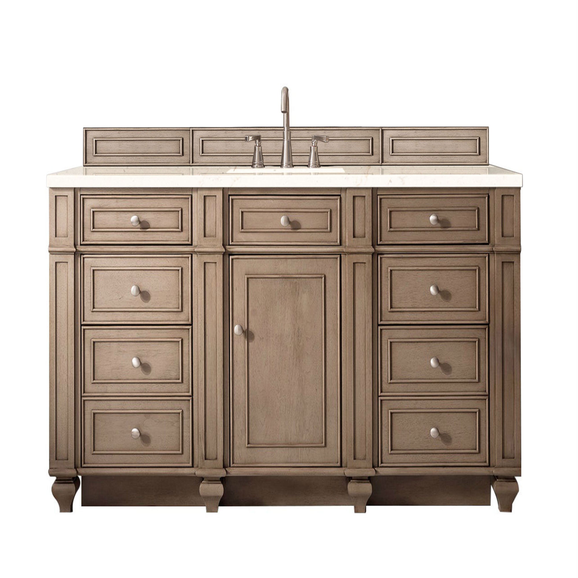 James Martin Vanities Bristol 60" Single Vanity - Whitewashed Walnut