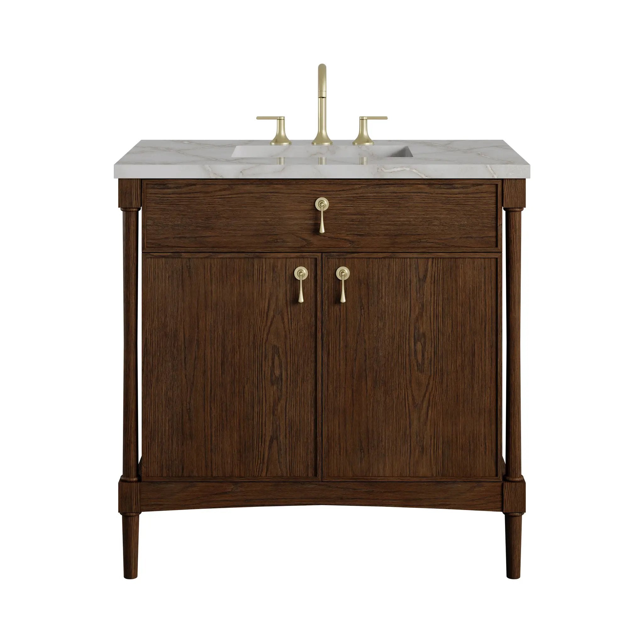 James Martin Kinnsden 36" Single Vanity Set - Sable Oak by James Martin Vanities