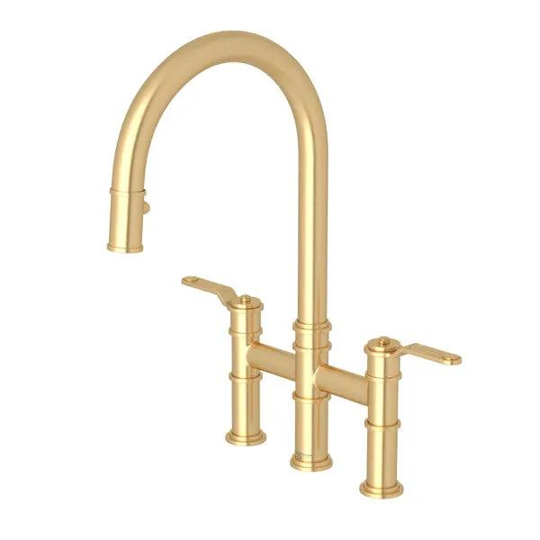 Rohl Armstrong Pull-Down Bridge Kitchen Faucet with C-Spout by Rohl