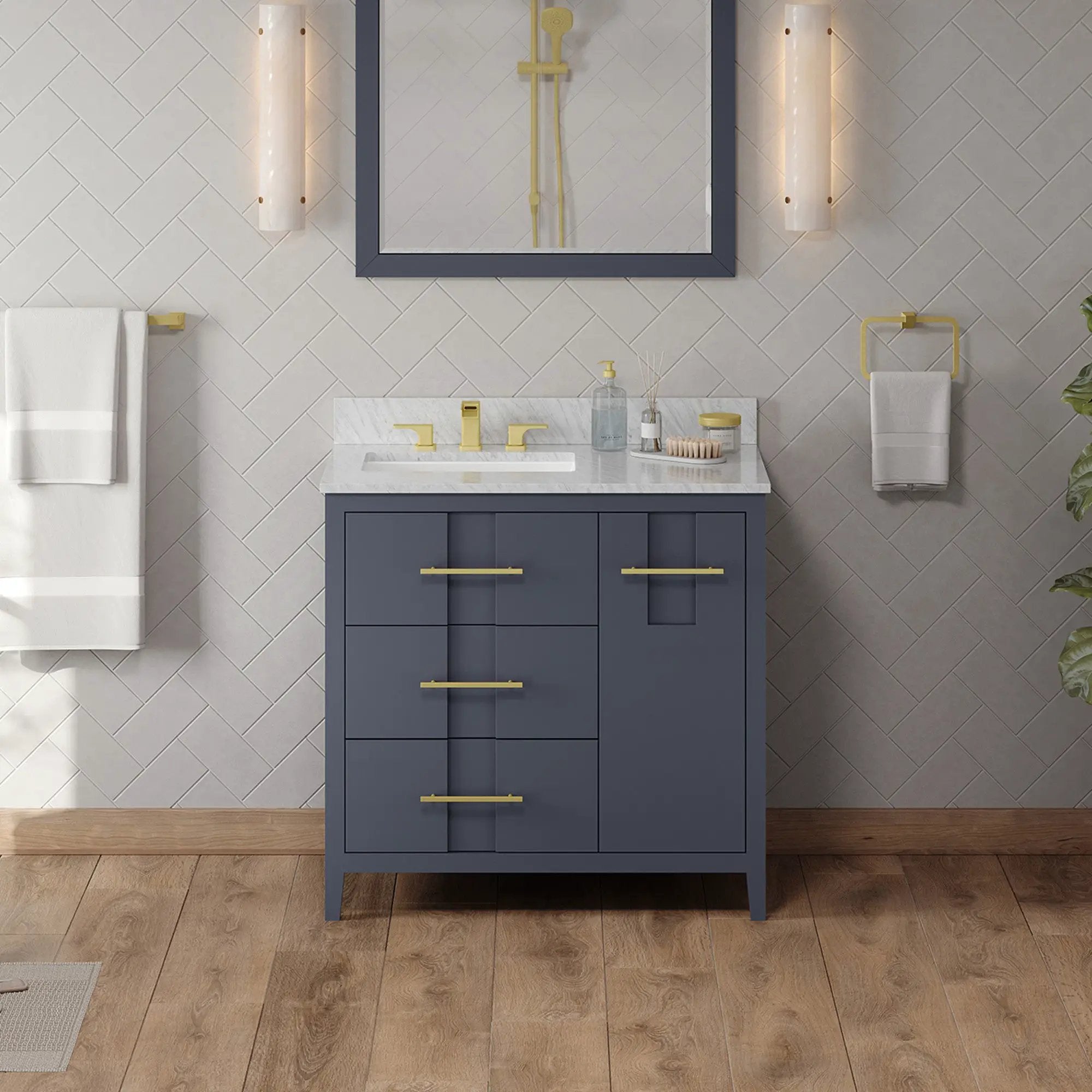 Jeffrey Alexander 36" Katara Vanity Set by Jeffrey Alexander