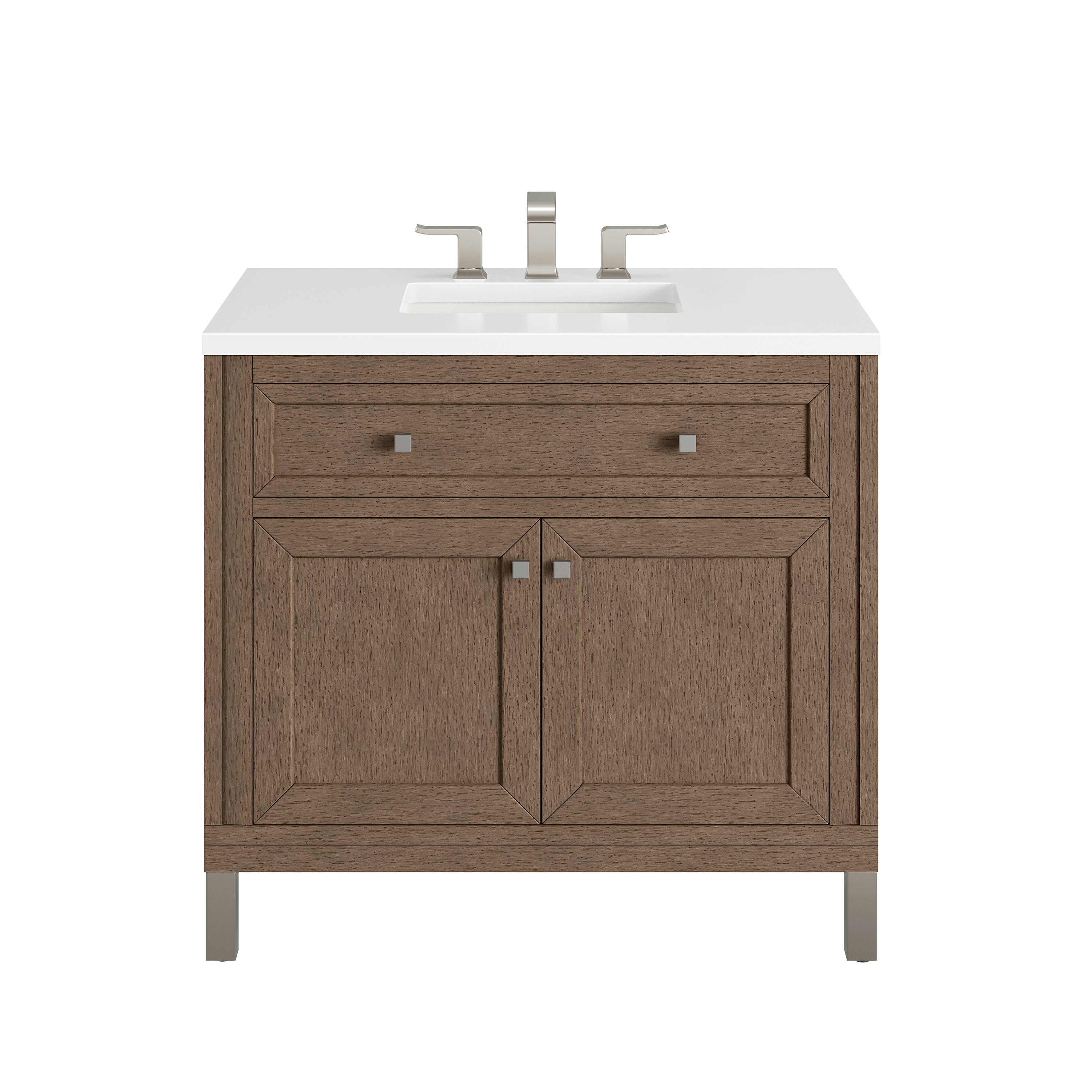 James Martin Vanities Chicago 36" Single Vanity - Whitewashed Walnut