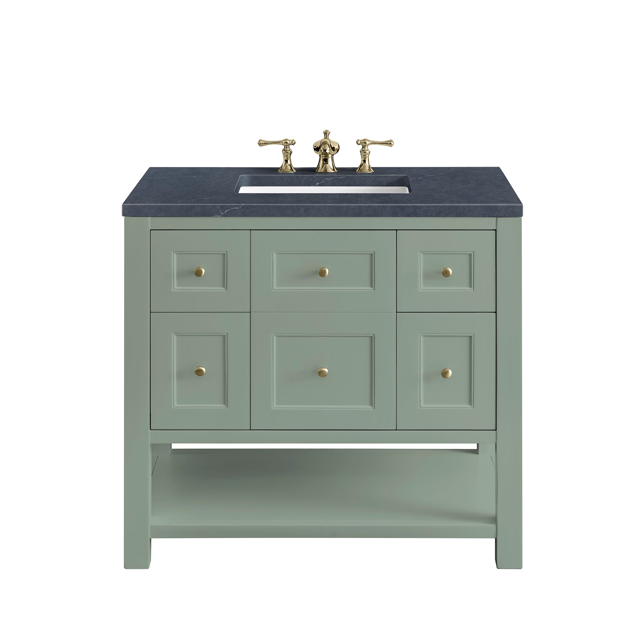 James Martin Vanities Breckenridge 36" Single Vanity - Smokey Celadon