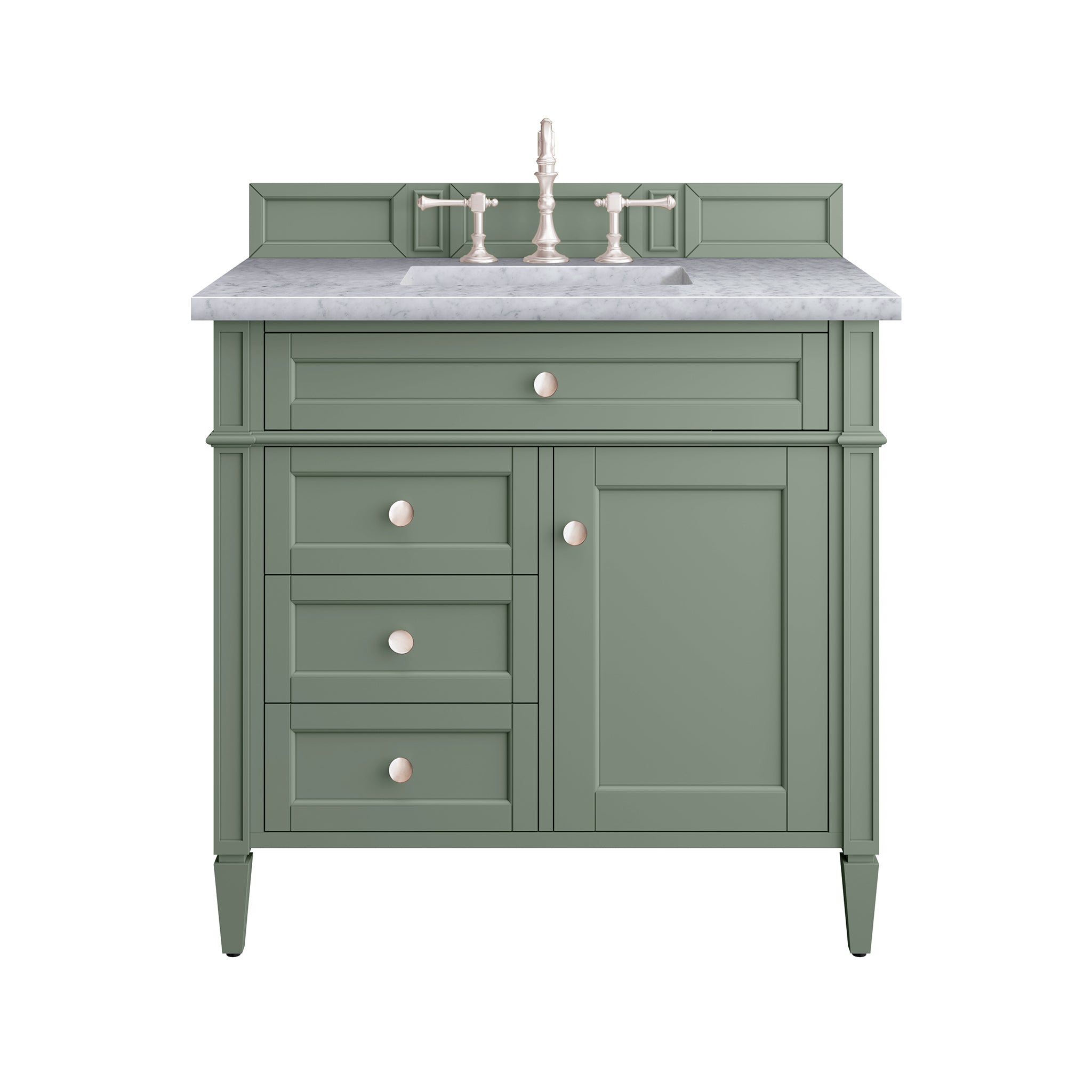 James Martin Vanities Brittany 36" Single Vanity - Smokey Celadon